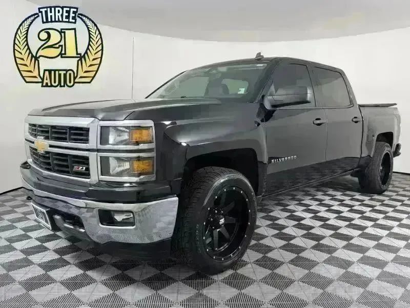 Black 2014 Chevrolet Silverado 1500 Pickup Truck Four-Wheel Drive Automatic