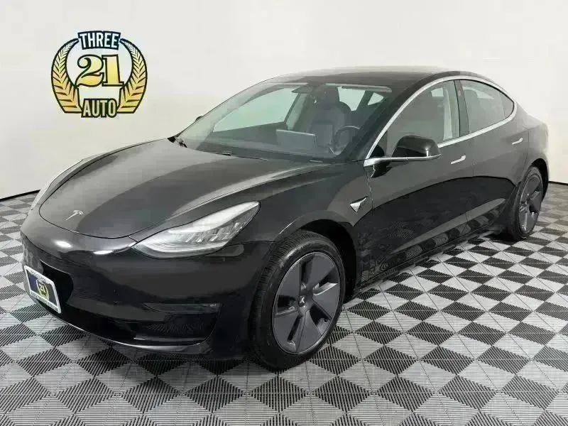 Black 2019 Tesla Model 3 Sedan Rear-Wheel Drive Automatic