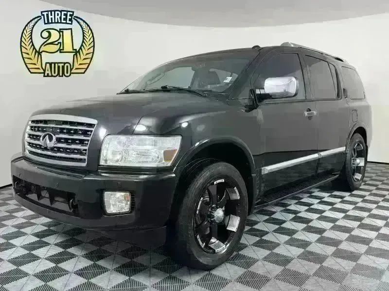 Black 2009 INFINITI QX56 SUV / Crossover Four-Wheel Drive Automatic