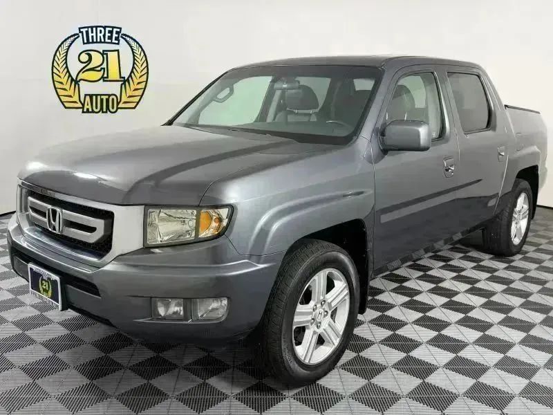 Gray 2011 Honda Ridgeline Pickup Truck Four-Wheel Drive Automatic