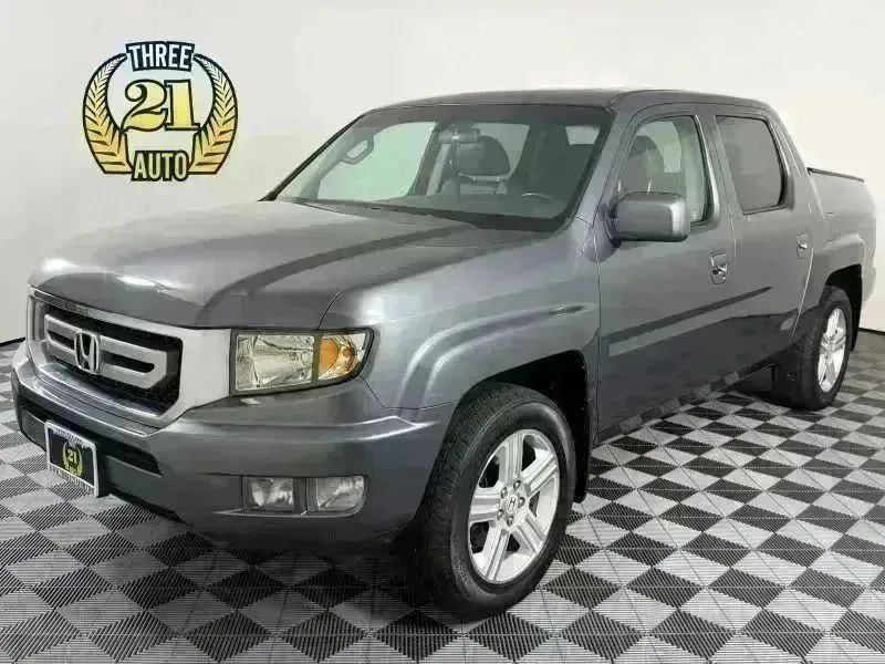 Gray 2011 Honda Ridgeline Pickup Truck Four-Wheel Drive Automatic