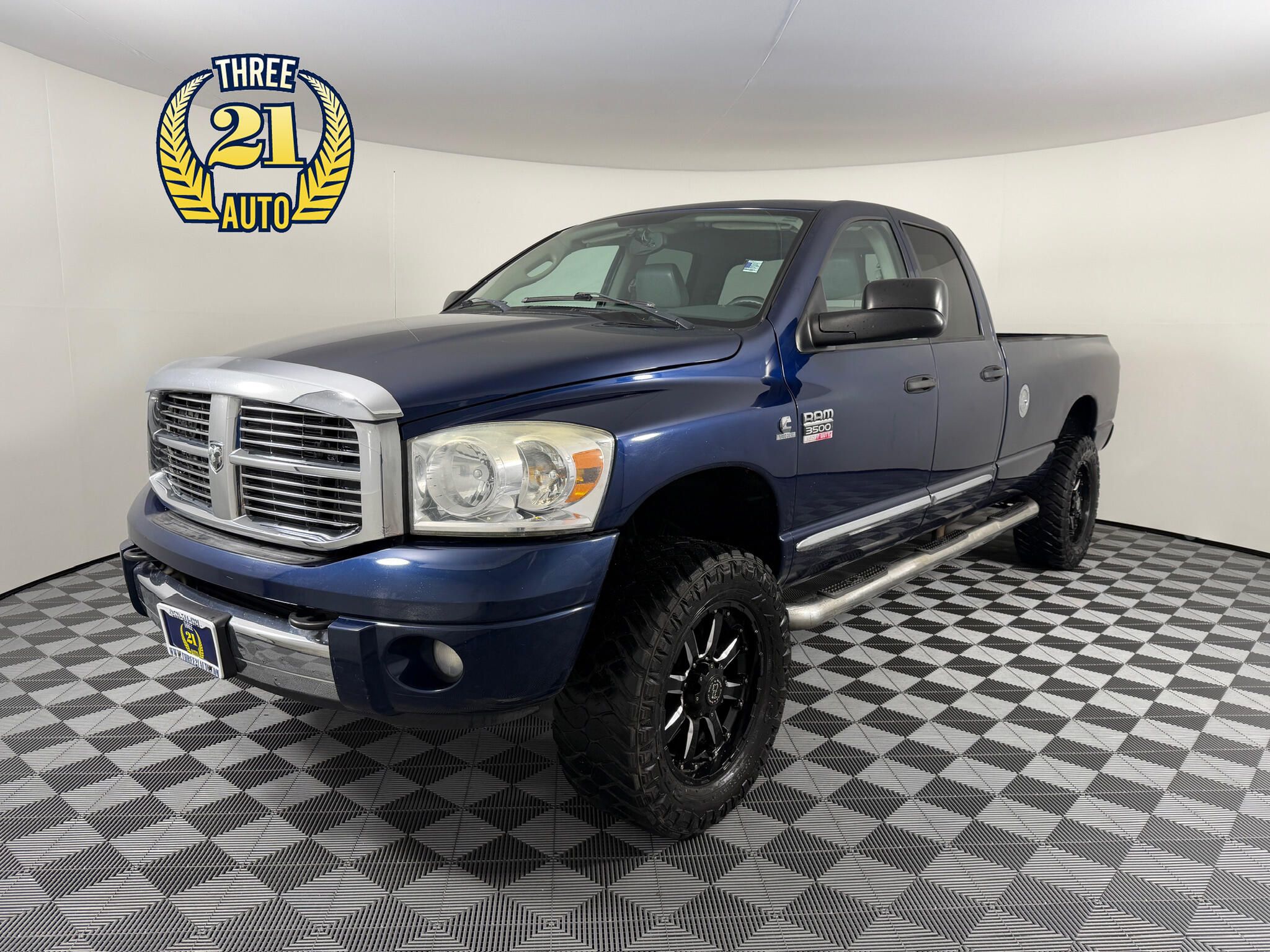 Blue 2008 Dodge RAM 3500 Pickup Truck Four-Wheel Drive Automatic