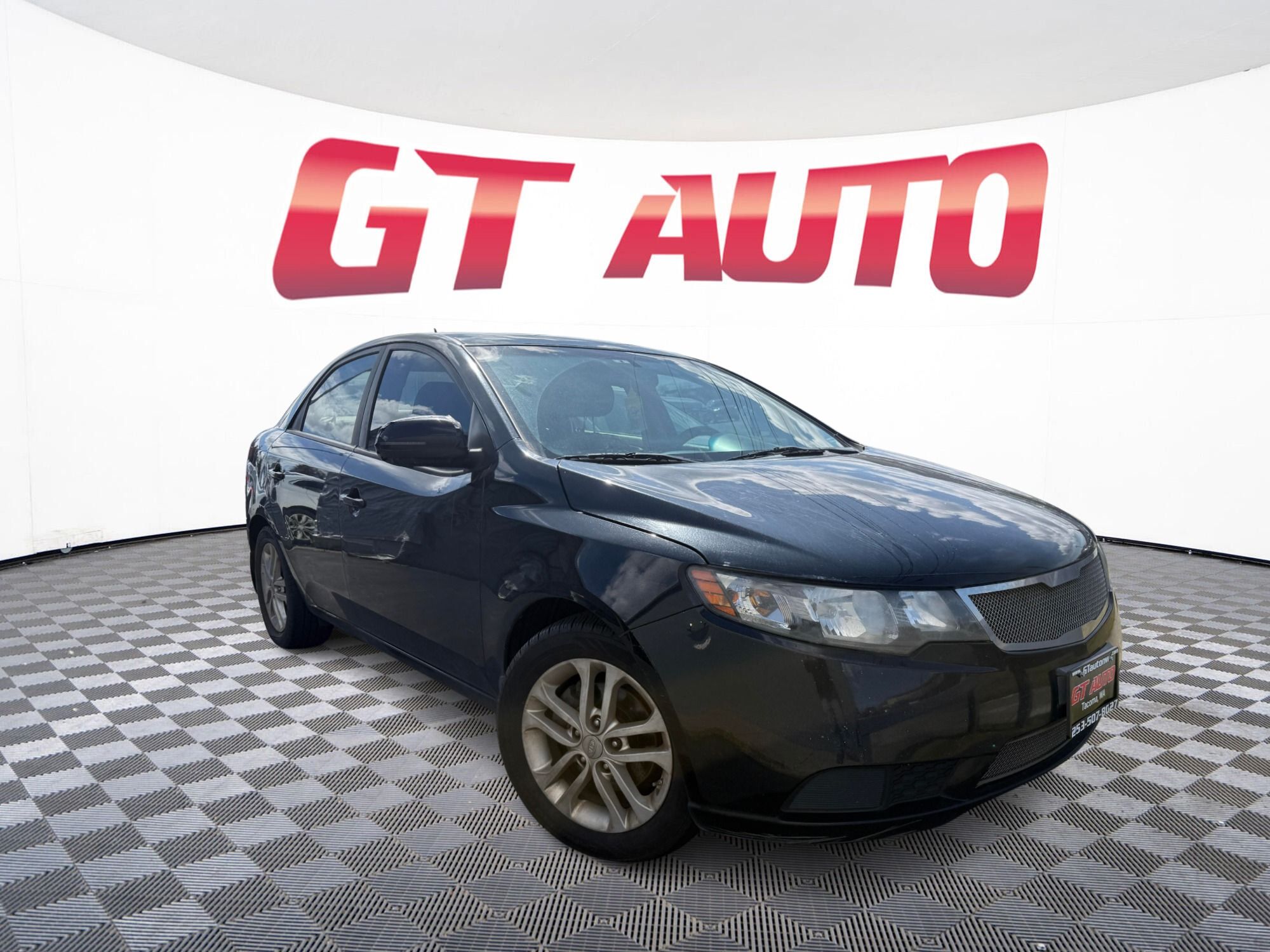 Ebony Black 2012 Kia Forte EX Sedan Front-Wheel Drive Automatic