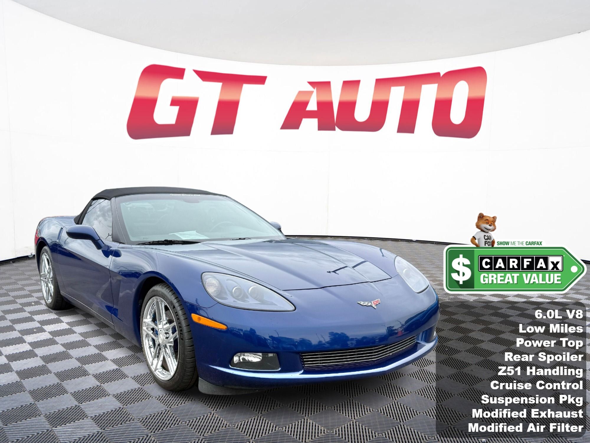 Blue 2006 Chevrolet Corvette Convertible Rear-Wheel Drive Automatic