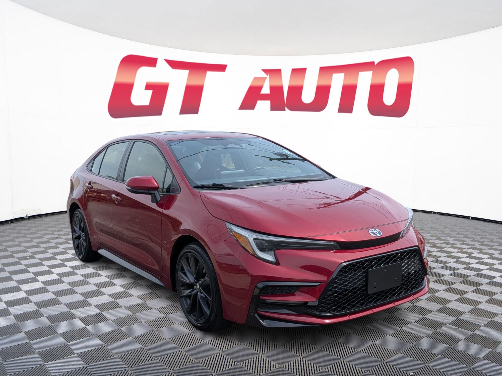 Red (Ruby Flare Pearl) 2024 Toyota Corolla Hybrid Sedan Front-Wheel Drive Automatic
