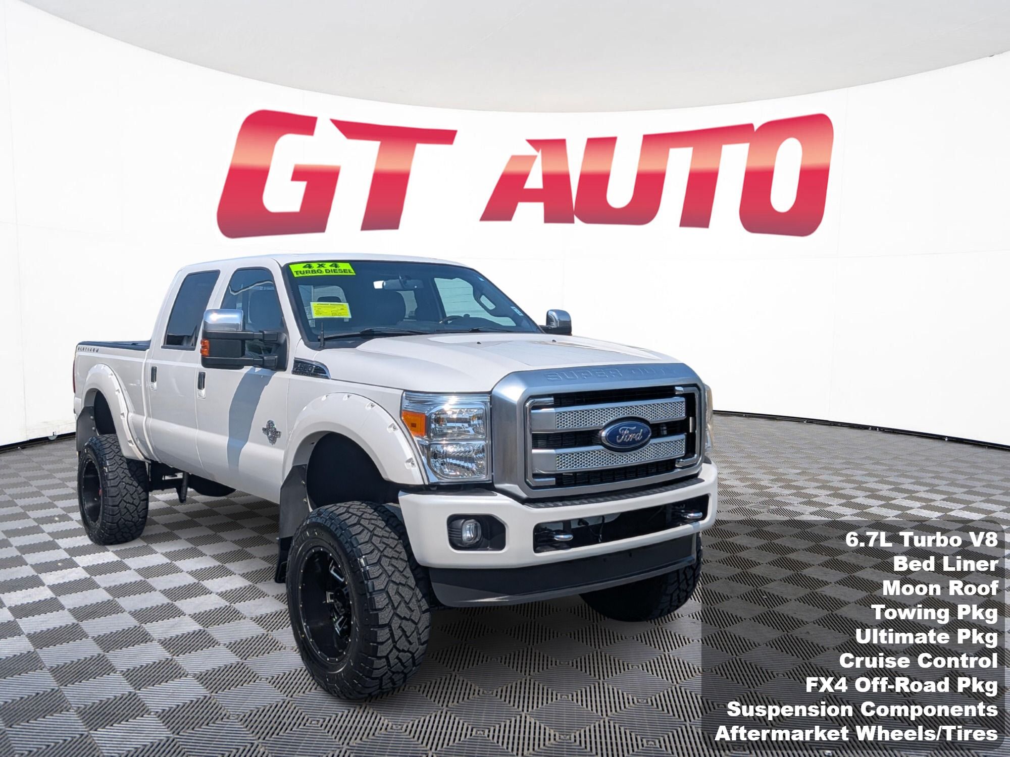 White 2016 Ford F-350 Super Duty Pickup Truck Four-Wheel Drive 6-Speed Automatic