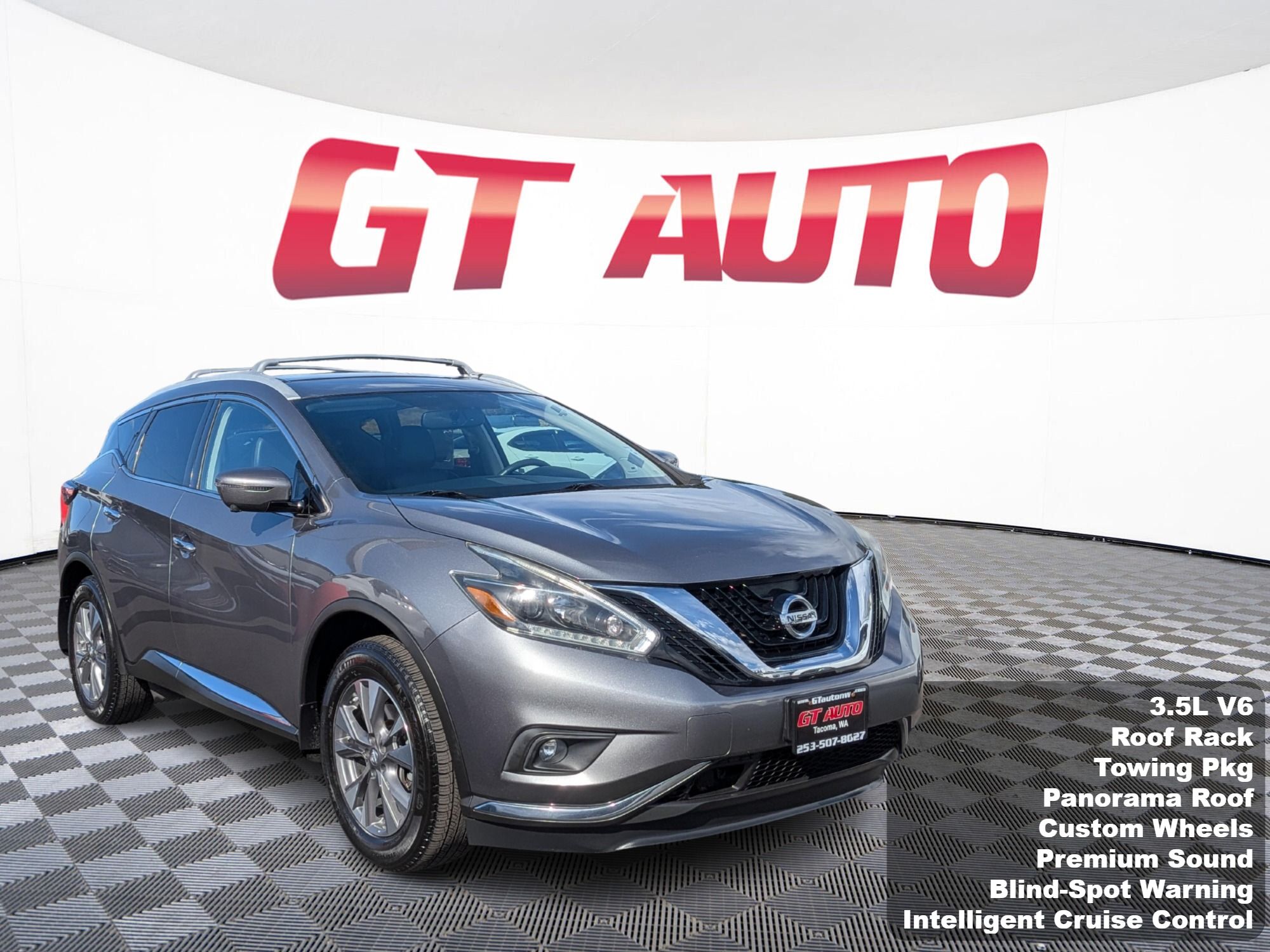Gray (Gun Metallic) 2018 Nissan Murano SUV / Crossover All-Wheel Drive Automatic