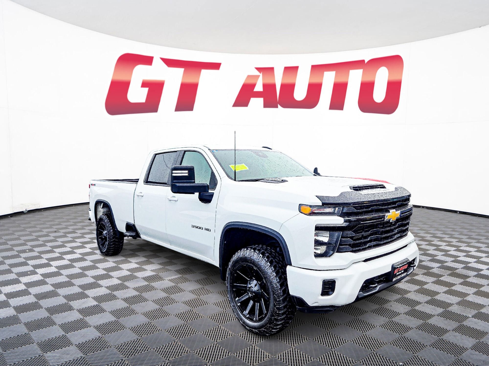 White 2024 Chevrolet Silverado 3500HD LT Crew Cab LB 4WD Pickup Truck Four-Wheel Drive Automatic