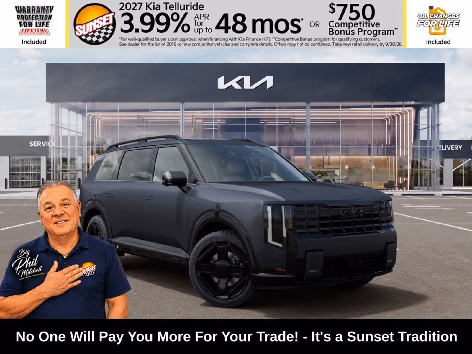 2027 Kia Telluride Hybrid X-Line SX Prestige Upper Image 1