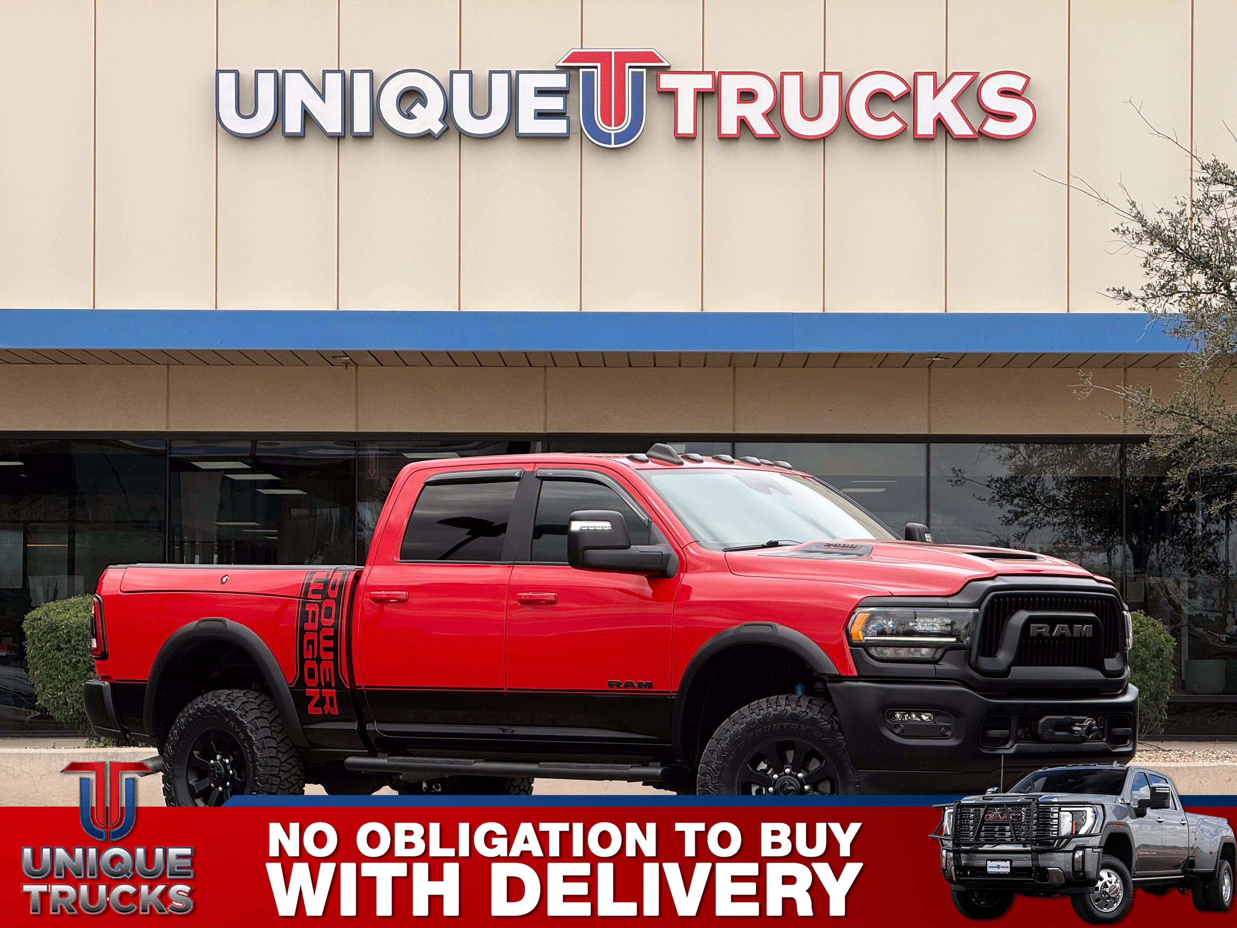Flame Red Clear Coat/Diamond Black Crystal Pearl C 2024 RAM 2500 Power Wagon Crew Cab 4WD Pickup Truck Four-Wheel Drive Automatic