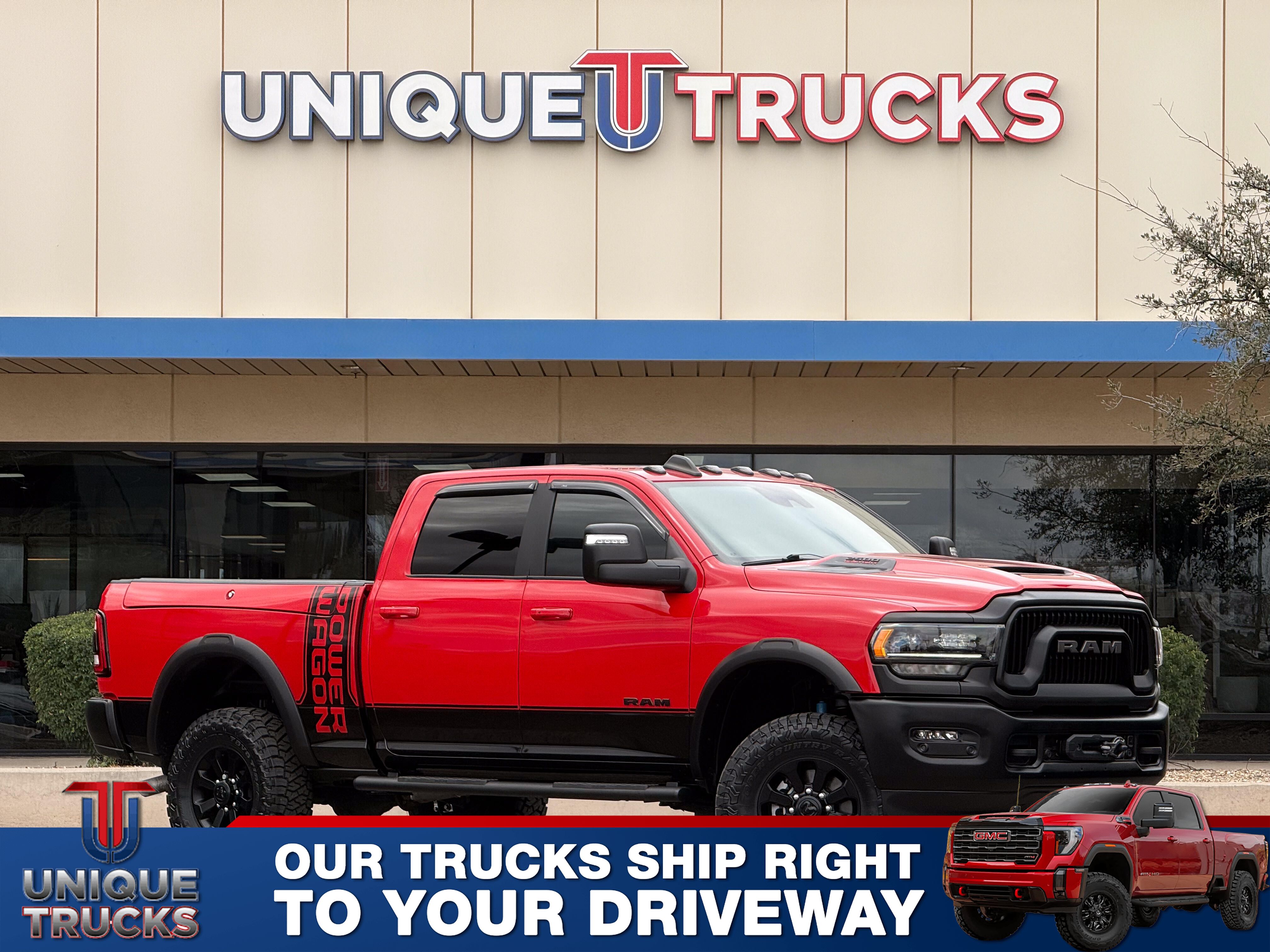 Flame Red Clear Coat/Diamond Black Crystal Pearl C 2024 RAM 2500 Power Wagon Crew Cab 4WD Pickup Truck Four-Wheel Drive Automatic