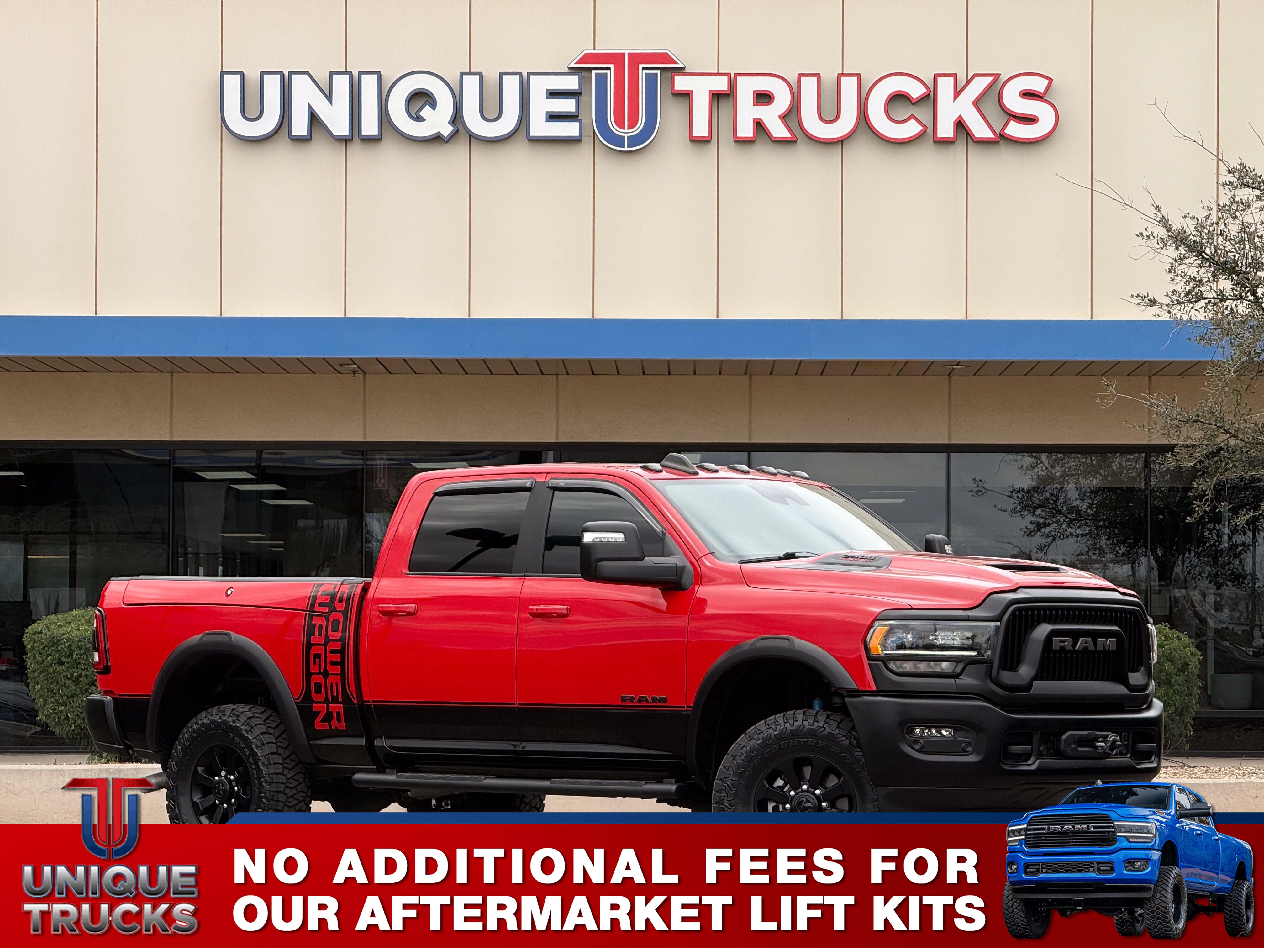 Flame Red Clear Coat/Diamond Black Crystal Pearl C 2024 RAM 2500 Power Wagon Crew Cab 4WD Pickup Truck Four-Wheel Drive Automatic