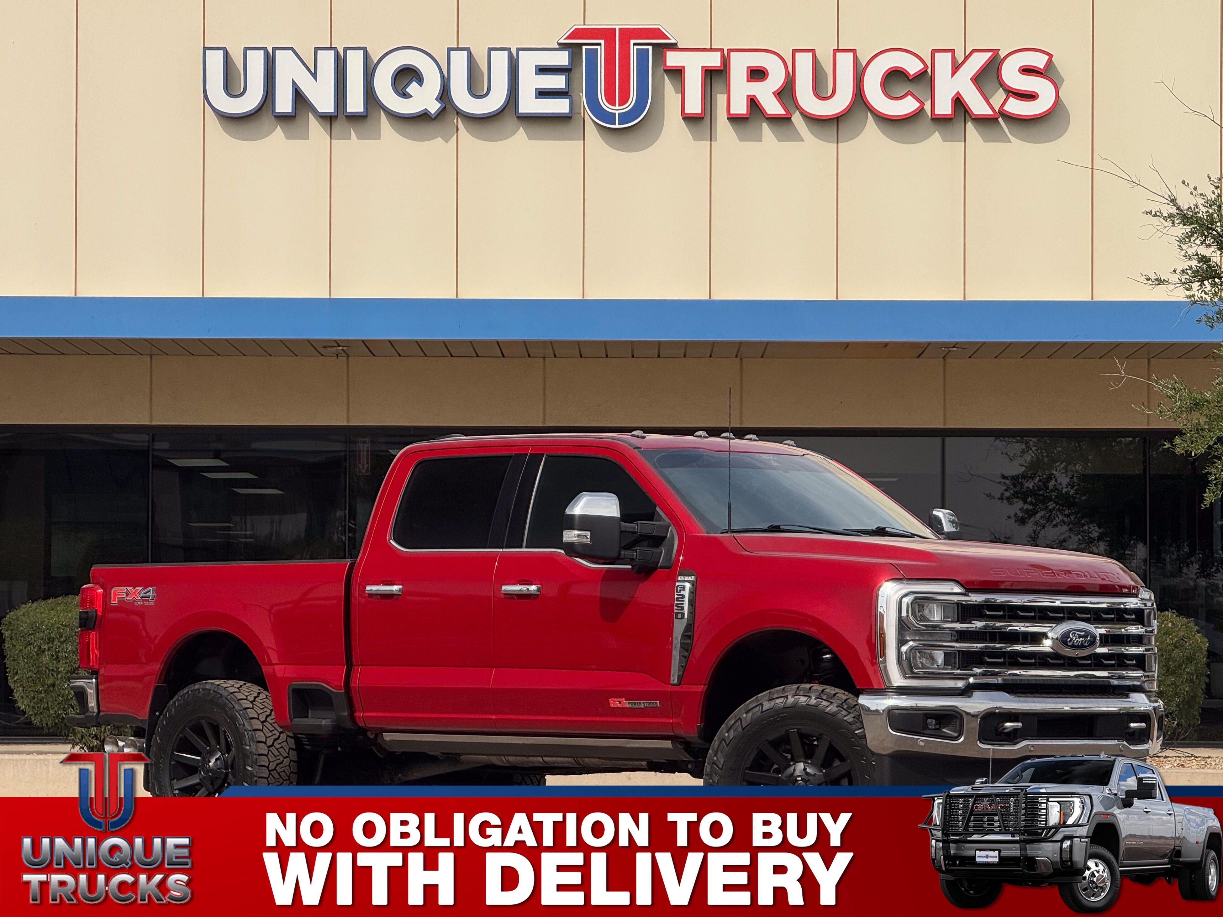 Rapid Red Metallic Tinted Clearcoat 2024 Ford F-250 Super Duty King Ranch Crew Cab 4WD Pickup Truck Four-Wheel Drive Automatic