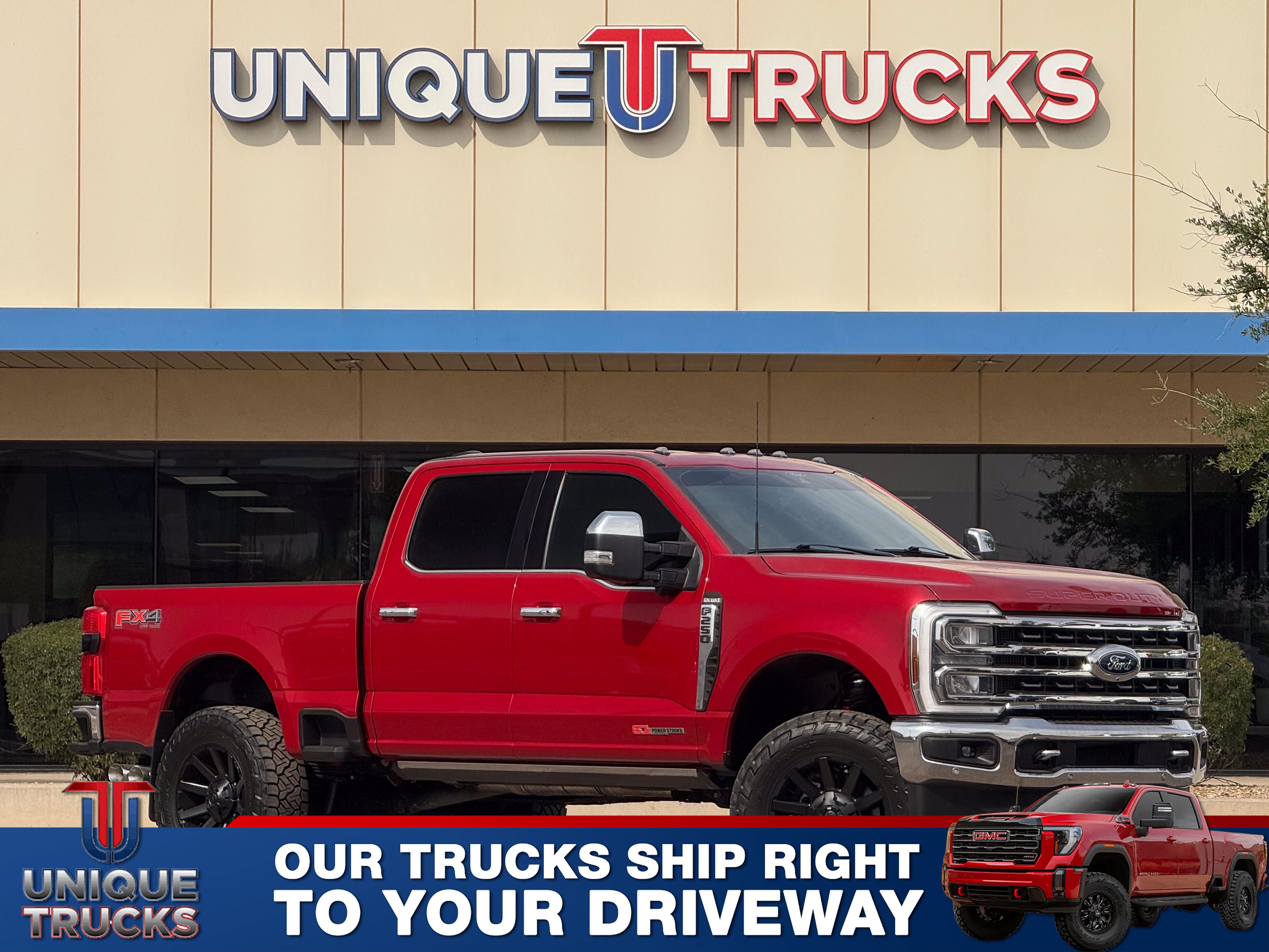 Rapid Red Metallic Tinted Clearcoat 2024 Ford F-250 Super Duty King Ranch Crew Cab 4WD Pickup Truck Four-Wheel Drive Automatic