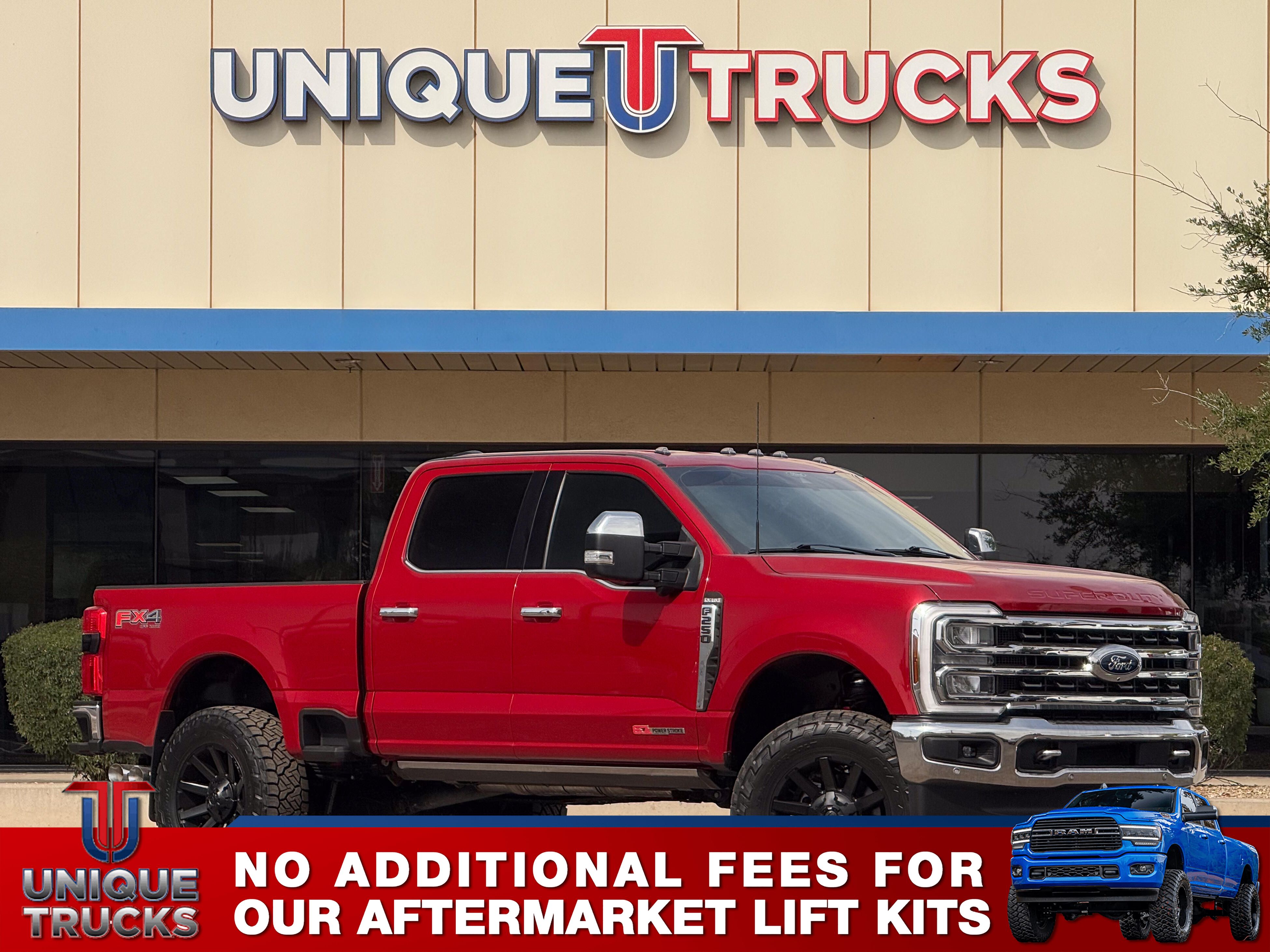 Rapid Red Metallic Tinted Clearcoat 2024 Ford F-250 Super Duty King Ranch Crew Cab 4WD Pickup Truck Four-Wheel Drive Automatic