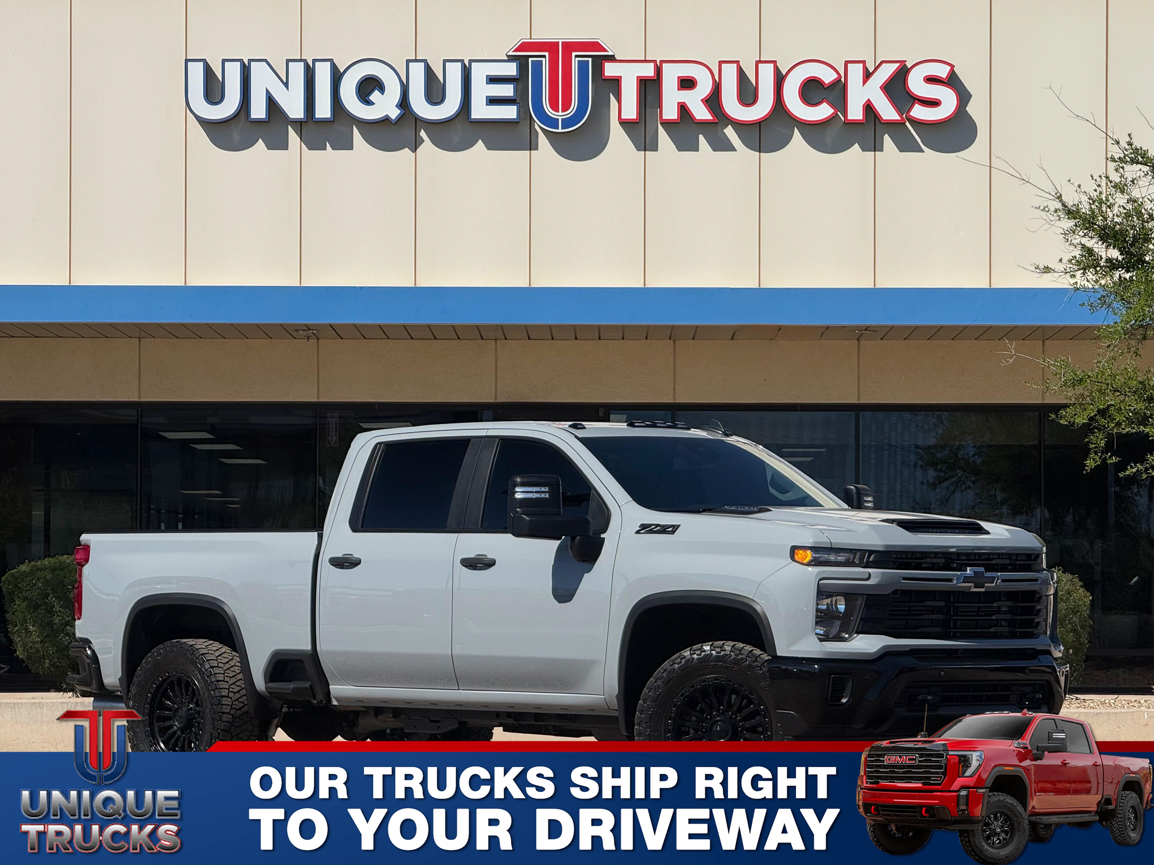 Slate Gray Metallic 2025 Chevrolet Silverado 2500HD Custom Crew Cab 4WD Pickup Truck Four-Wheel Drive Automatic