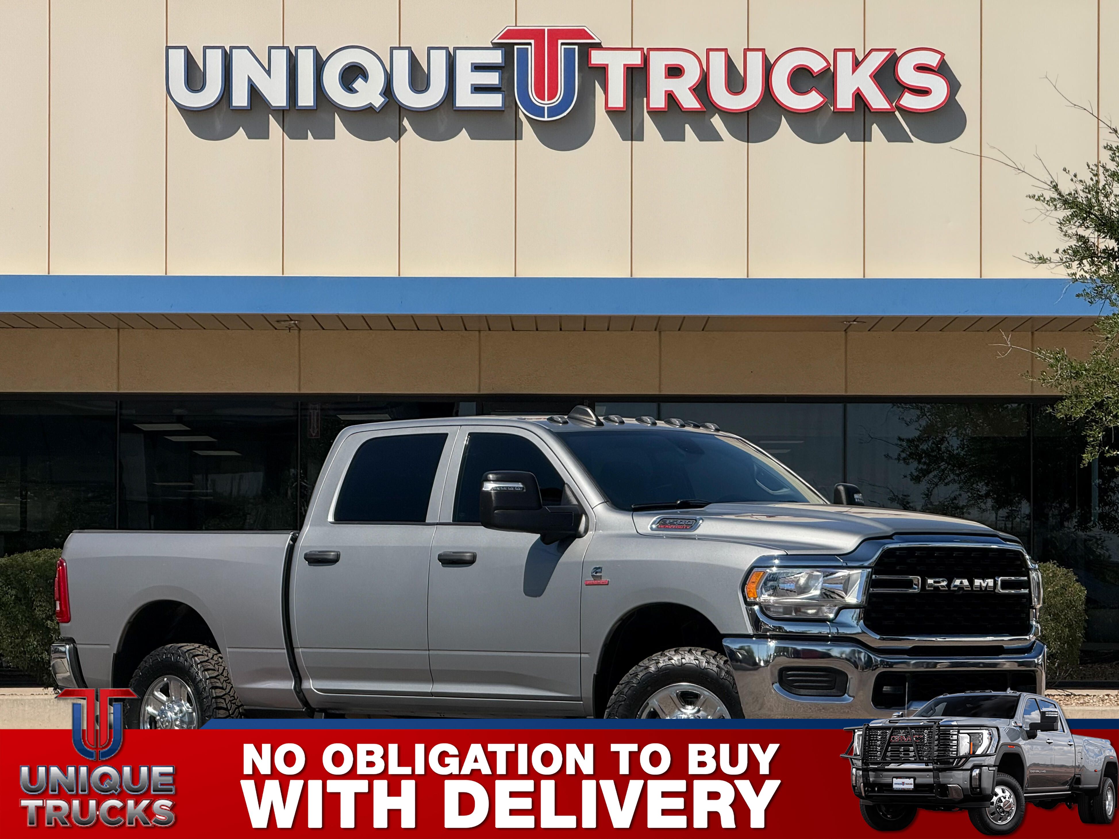 Billet Silver Metallic Clear Coat 2024 RAM 3500 Tradesman Crew Cab 4WD Pickup Truck Four-Wheel Drive Automatic