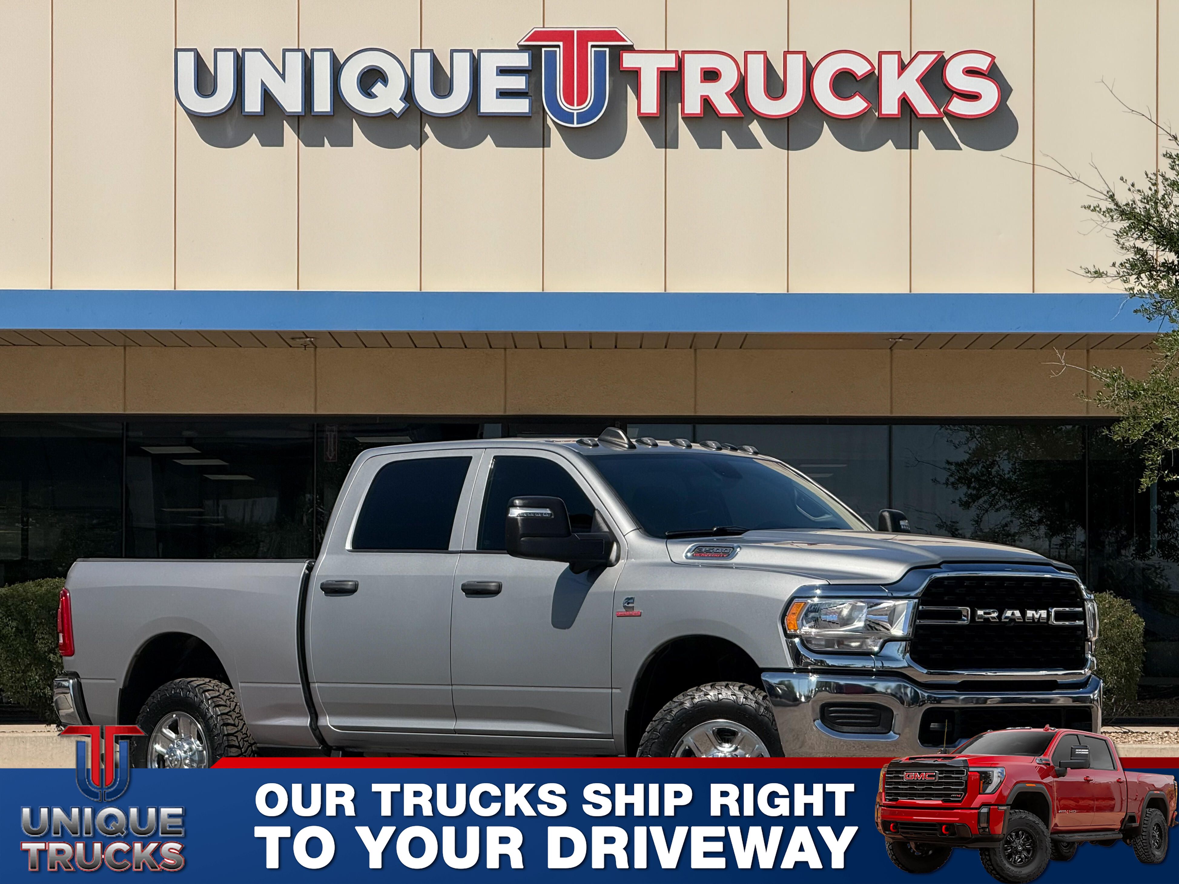 Billet Silver Metallic Clear Coat 2024 RAM 3500 Tradesman Crew Cab 4WD Pickup Truck Four-Wheel Drive Automatic