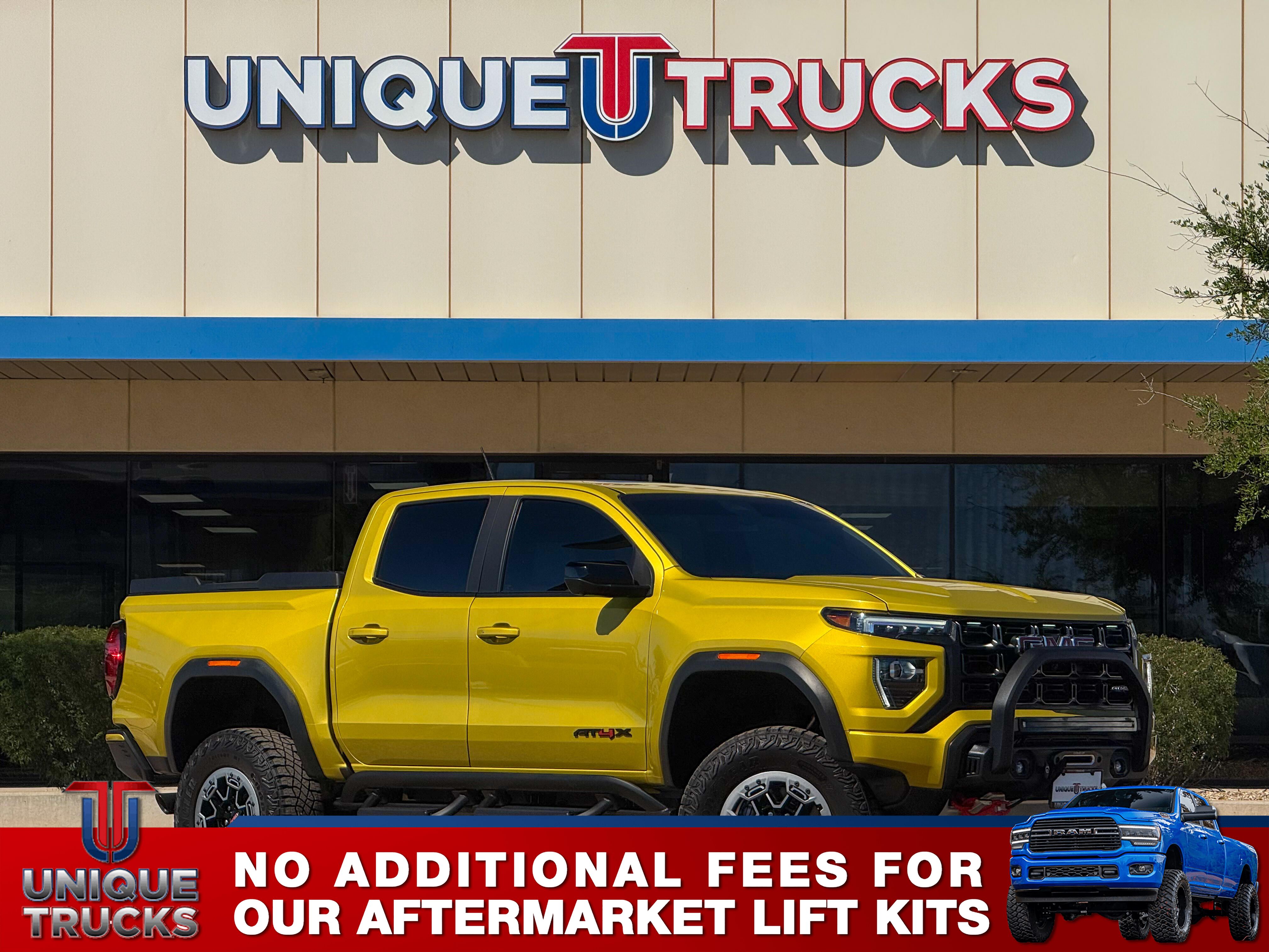 Solar Flare Metallic 2023 GMC Canyon AT4X Crew Cab 4WD Pickup Truck Four-Wheel Drive Automatic