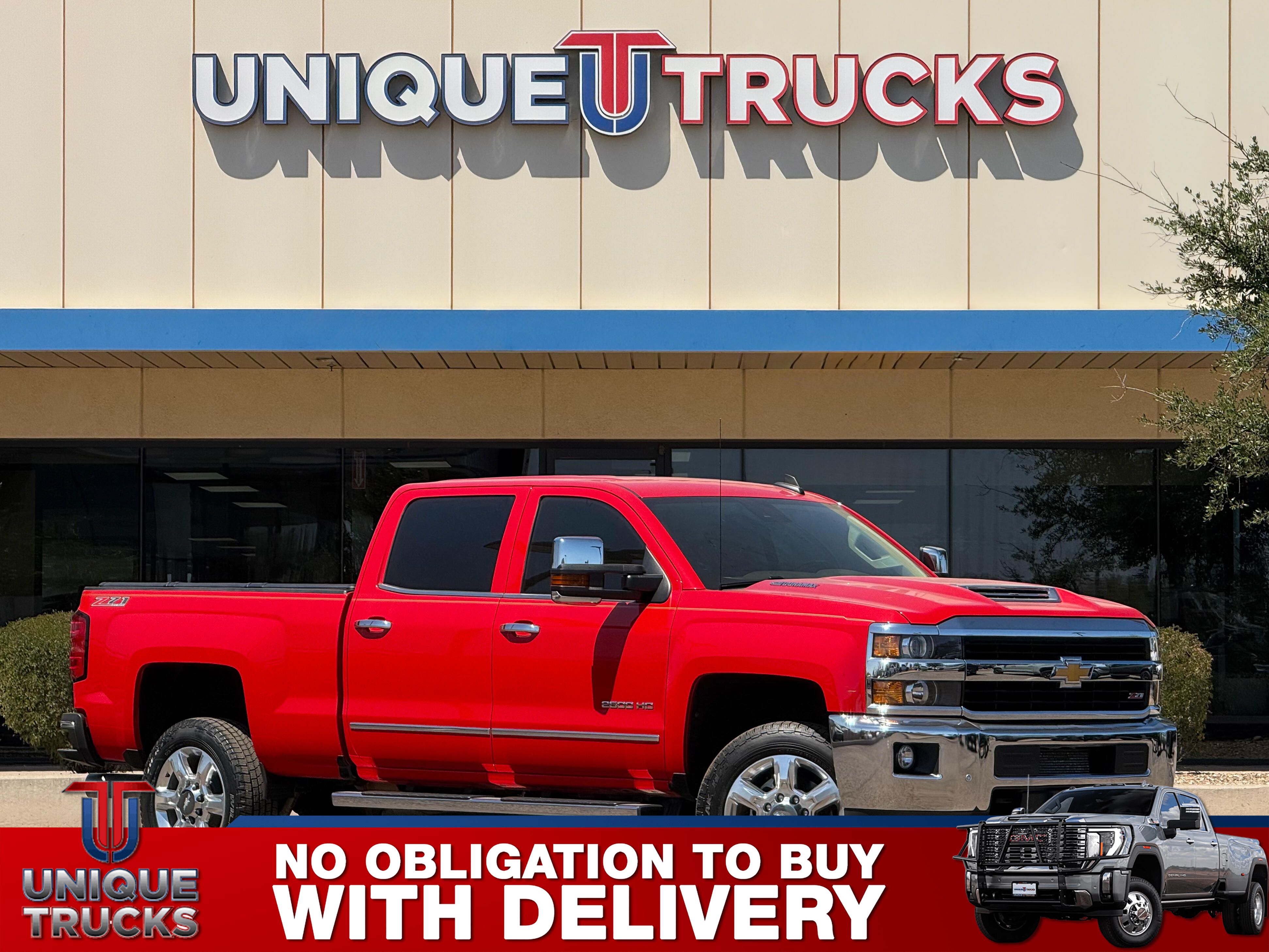 Red Hot 2017 Chevrolet Silverado 2500HD LTZ Crew Cab 4WD Pickup Truck Four-Wheel Drive Automatic
