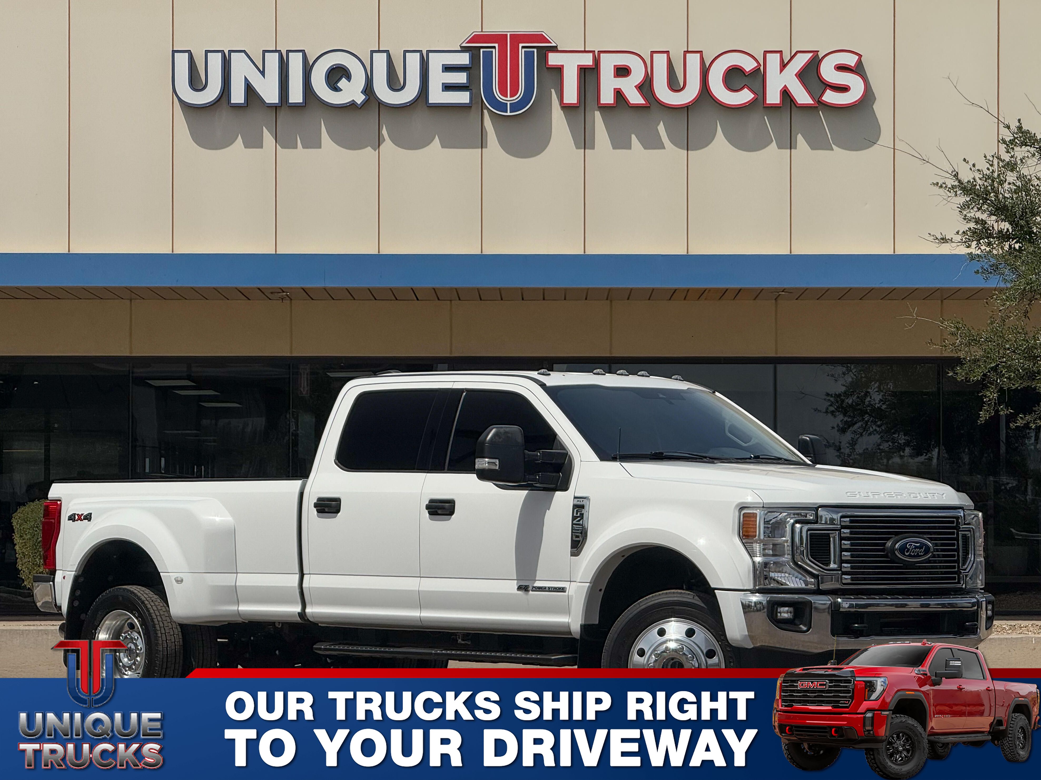 Oxford White 2022 Ford F-450 Super Duty XLT Crew Cab LB DRW 4WD Pickup Truck Four-Wheel Drive Automatic