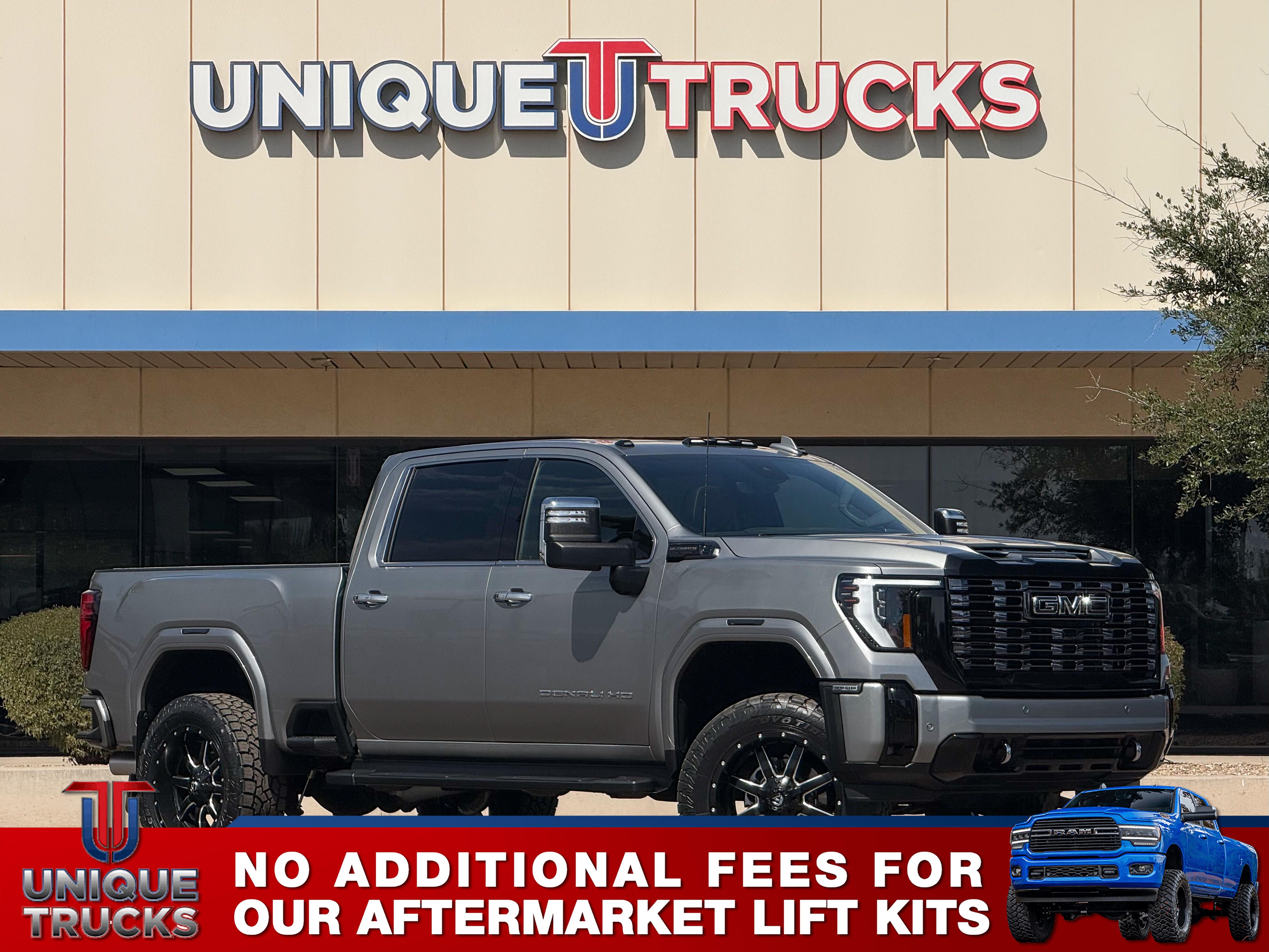 Sterling Metallic 2025 GMC Sierra 3500HD Denali Ultimate Crew Cab 4WD Pickup Truck Four-Wheel Drive Automatic
