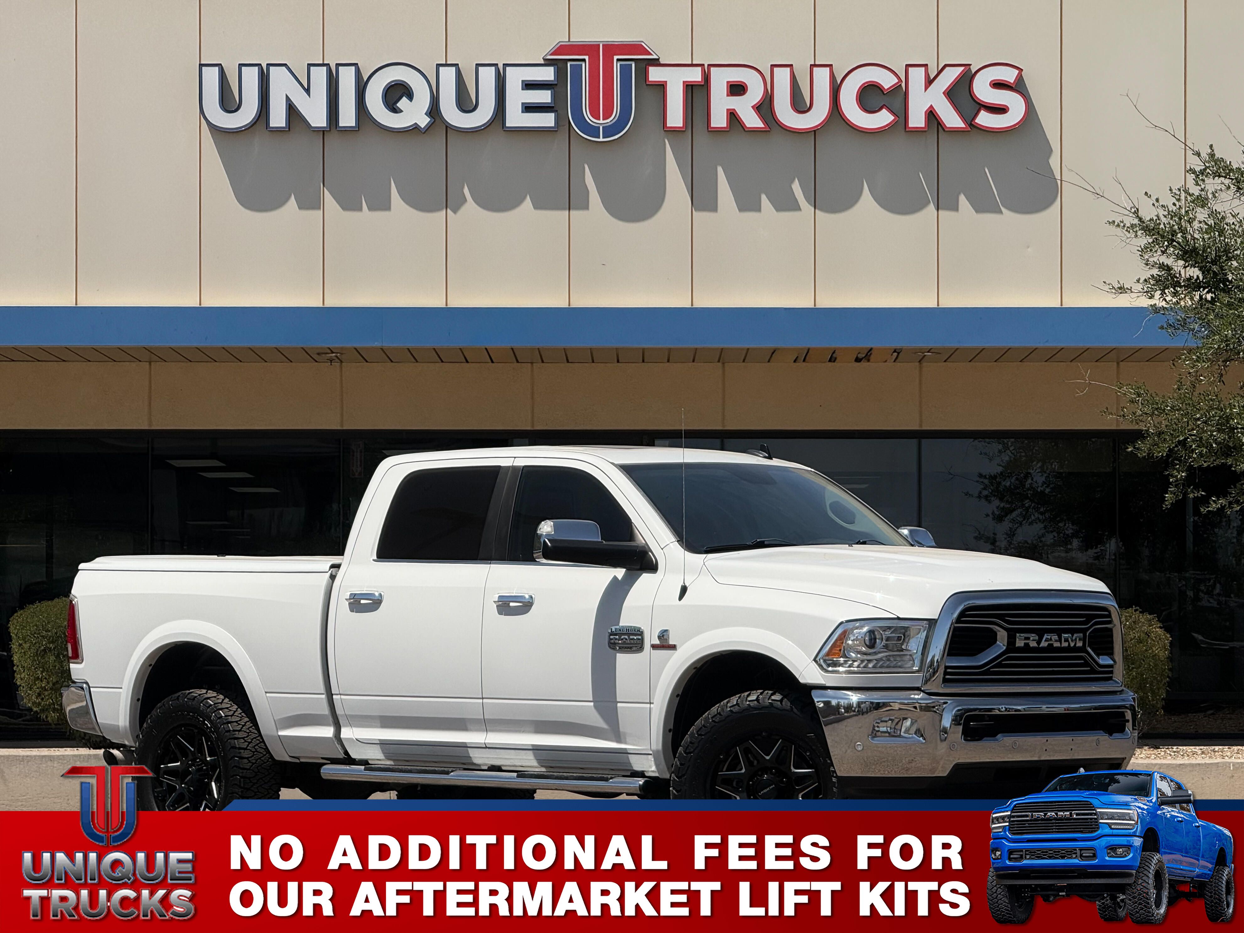 Bright White Clear Coat 2018 RAM 2500 Laramie Longhorn Crew Cab 4WD Pickup Truck Four-Wheel Drive Automatic