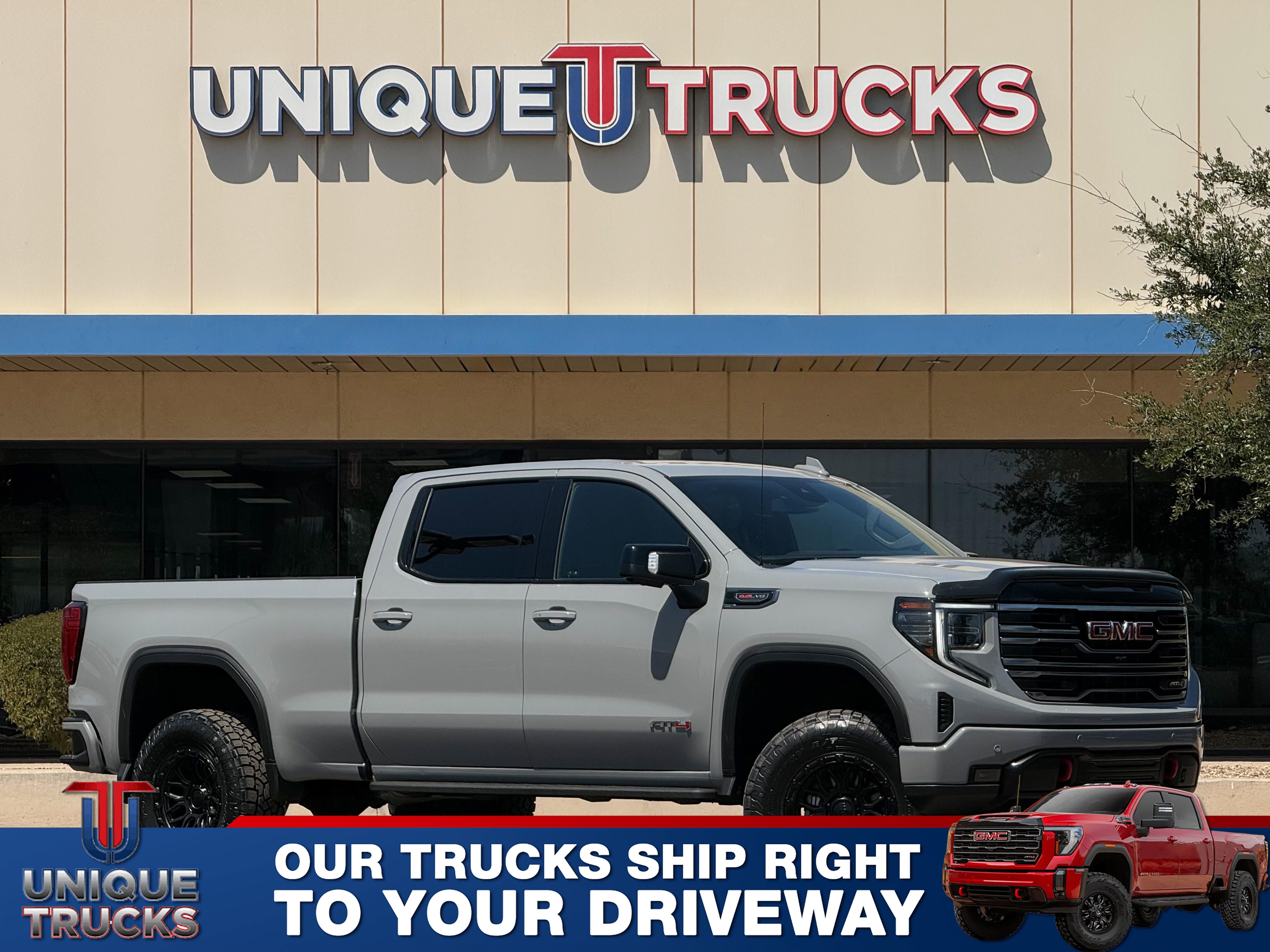 Thunderstorm Gray 2025 GMC Sierra 1500 AT4 Crew Cab 4WD Pickup Truck Four-Wheel Drive Automatic