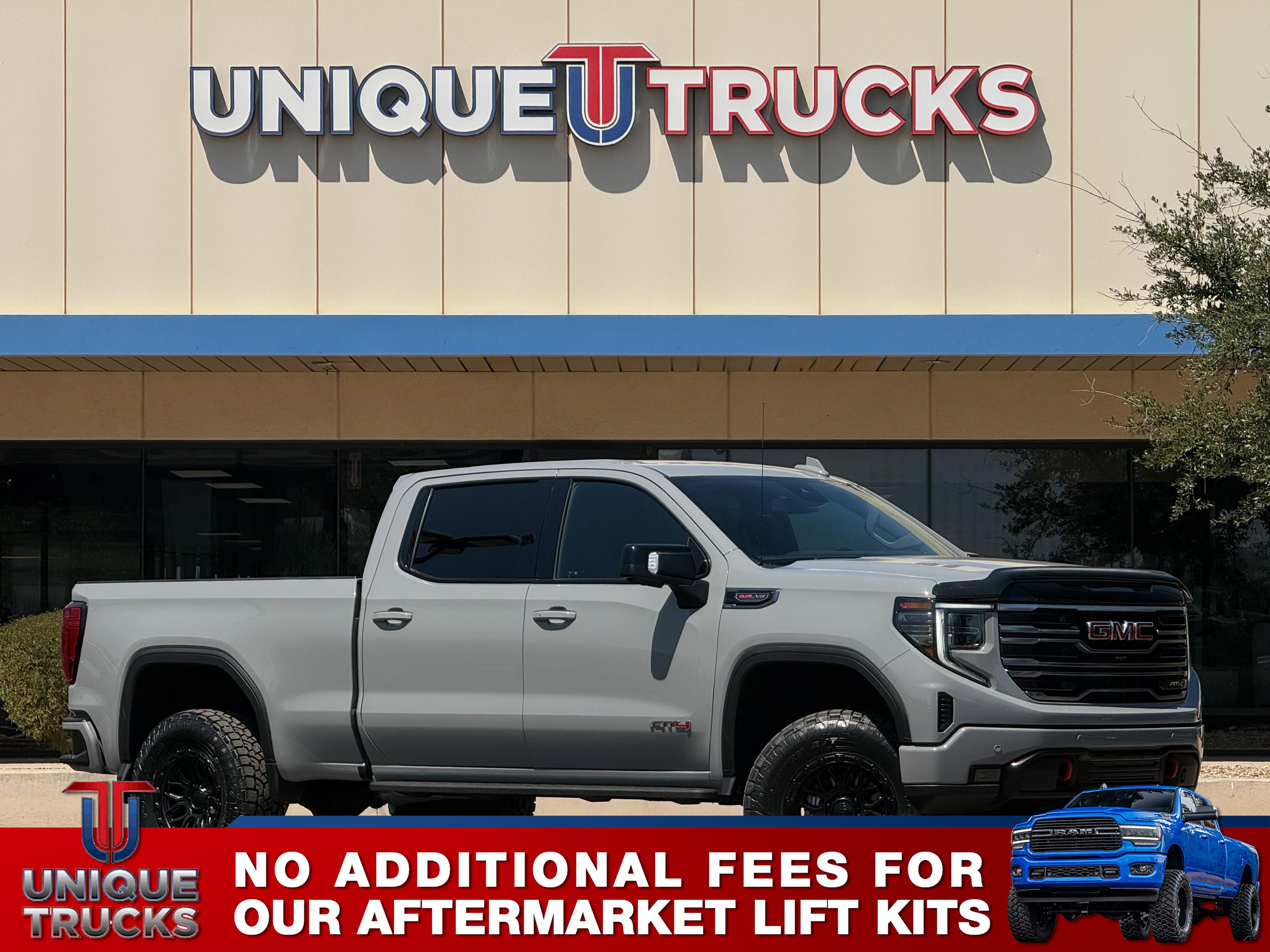 Thunderstorm Gray 2025 GMC Sierra 1500 AT4 Crew Cab 4WD Pickup Truck Four-Wheel Drive Automatic