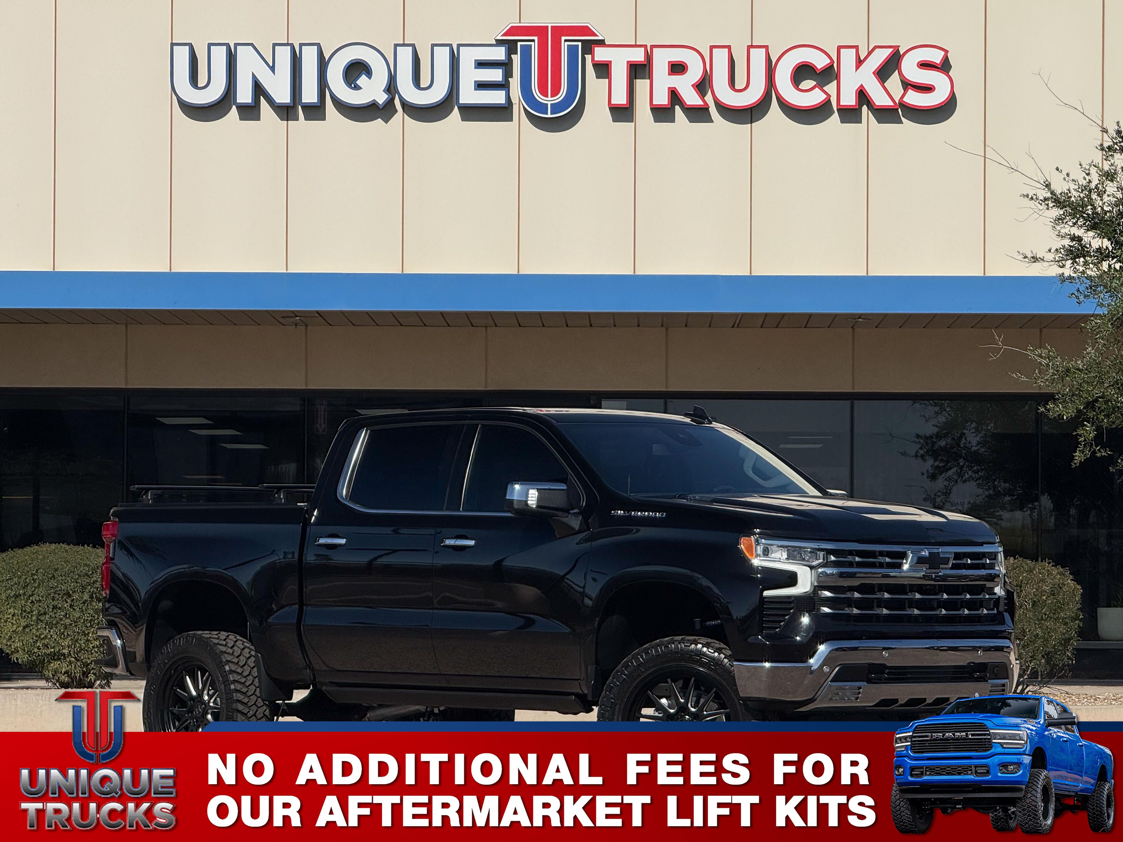 Black 2024 Chevrolet Silverado 1500 Pickup Truck Four-Wheel Drive Automatic