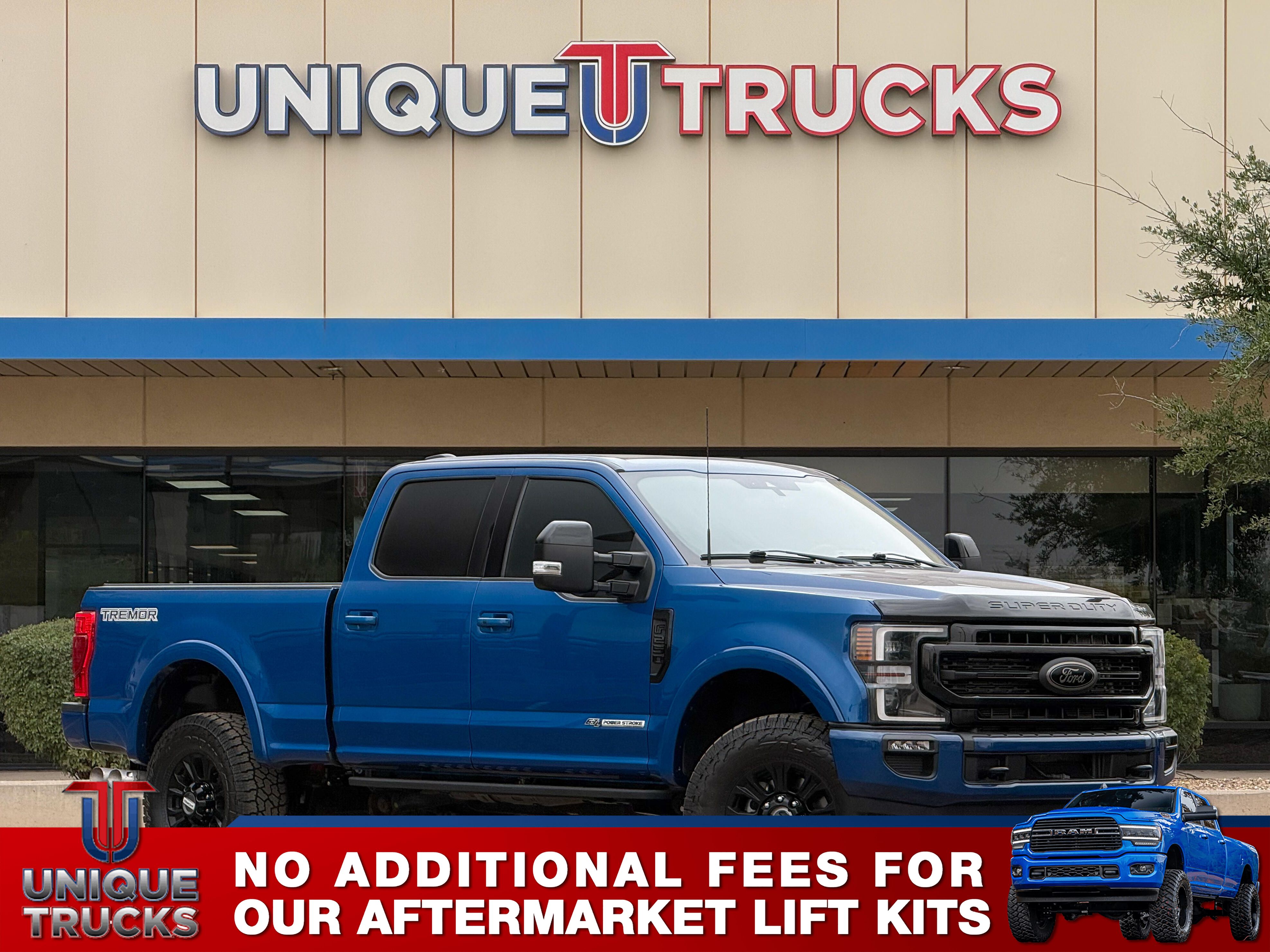 Atlas Blue 2022 Ford F-250 Super Duty Lariat Crew Cab 4WD Pickup Truck Four-Wheel Drive Automatic