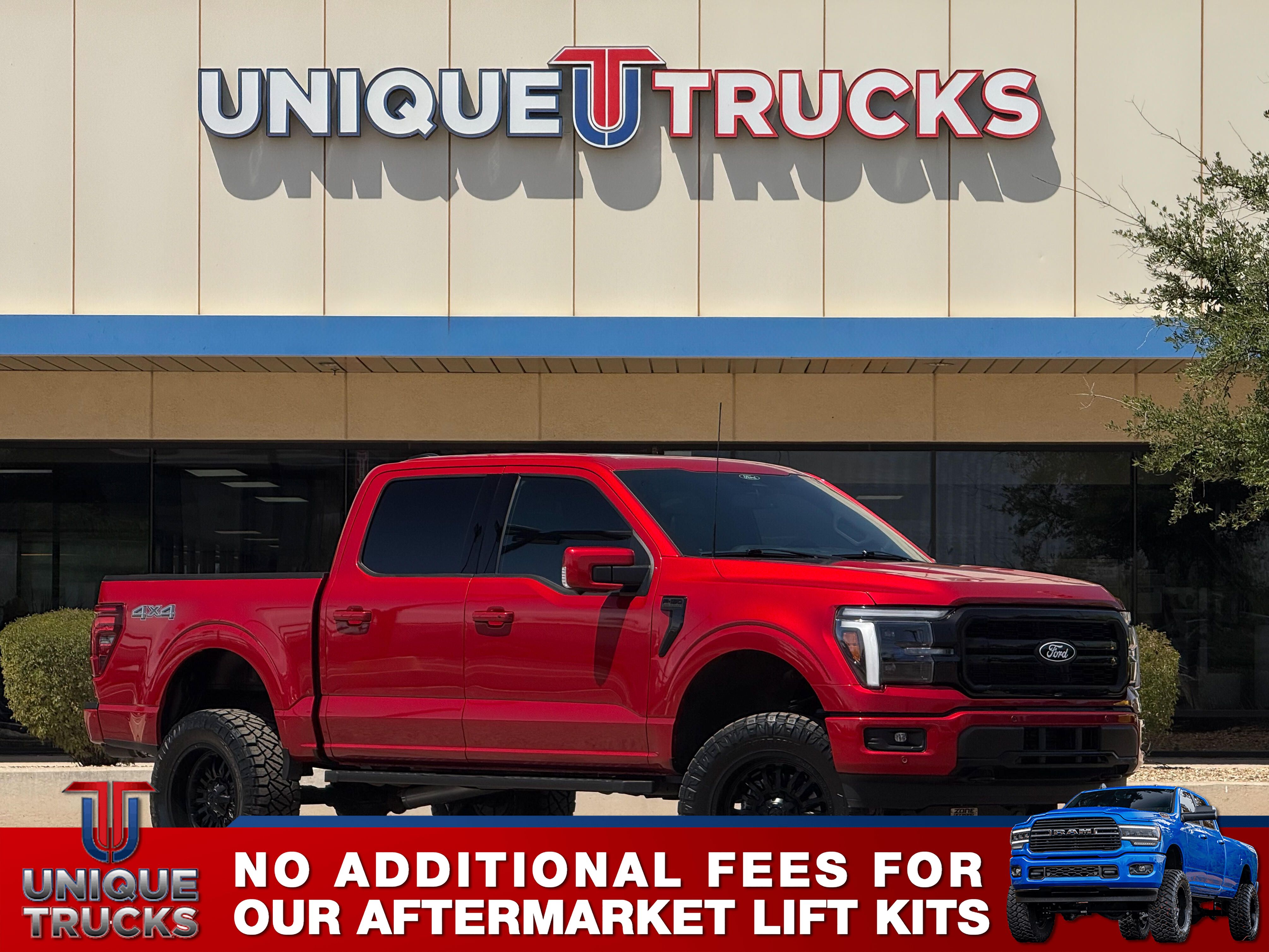 Rapid Red Metallic Tinted Clearcoat 2025 Ford F-150 Pickup Truck Four-Wheel Drive Automatic