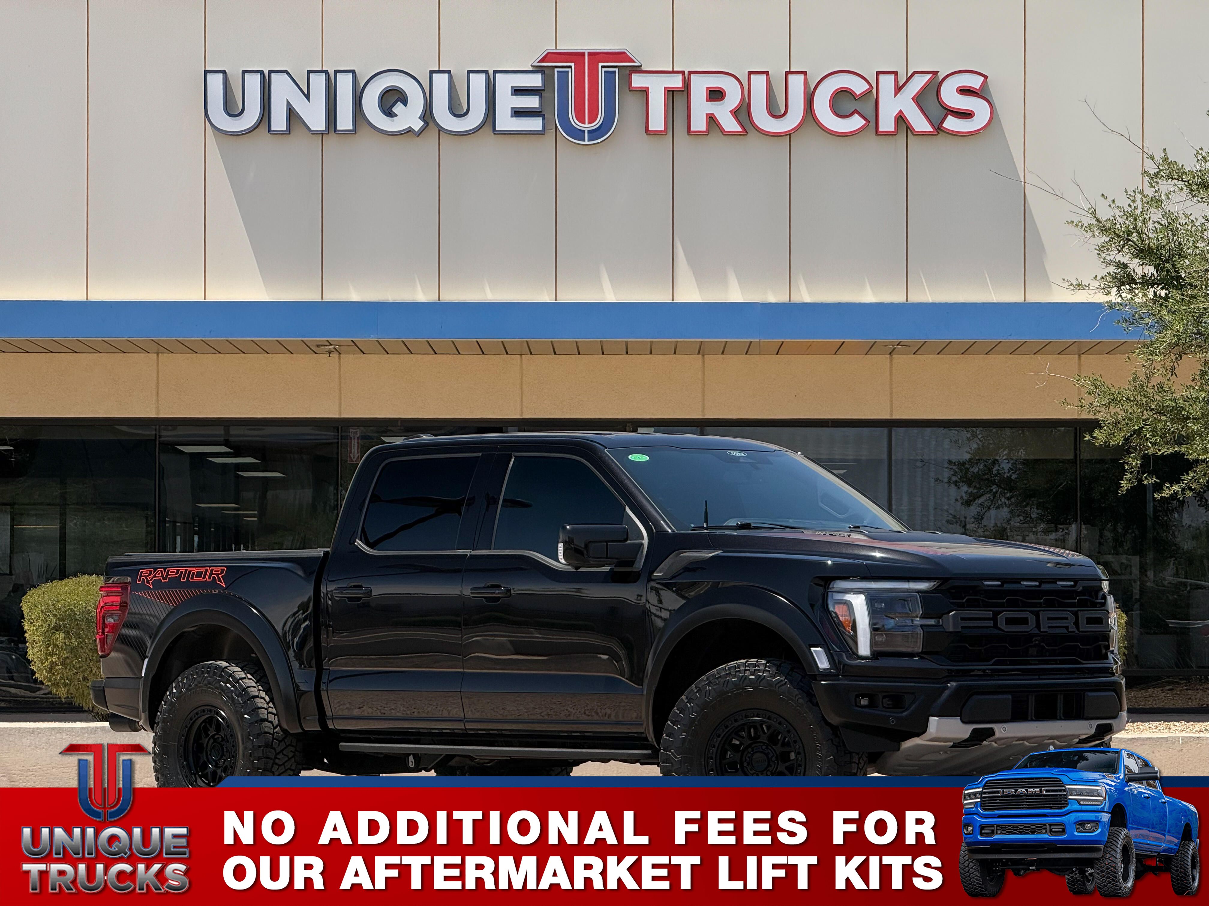 Agate Black 2025 Ford F-150 Raptor SuperCrew 4WD Pickup Truck Four-Wheel Drive Automatic