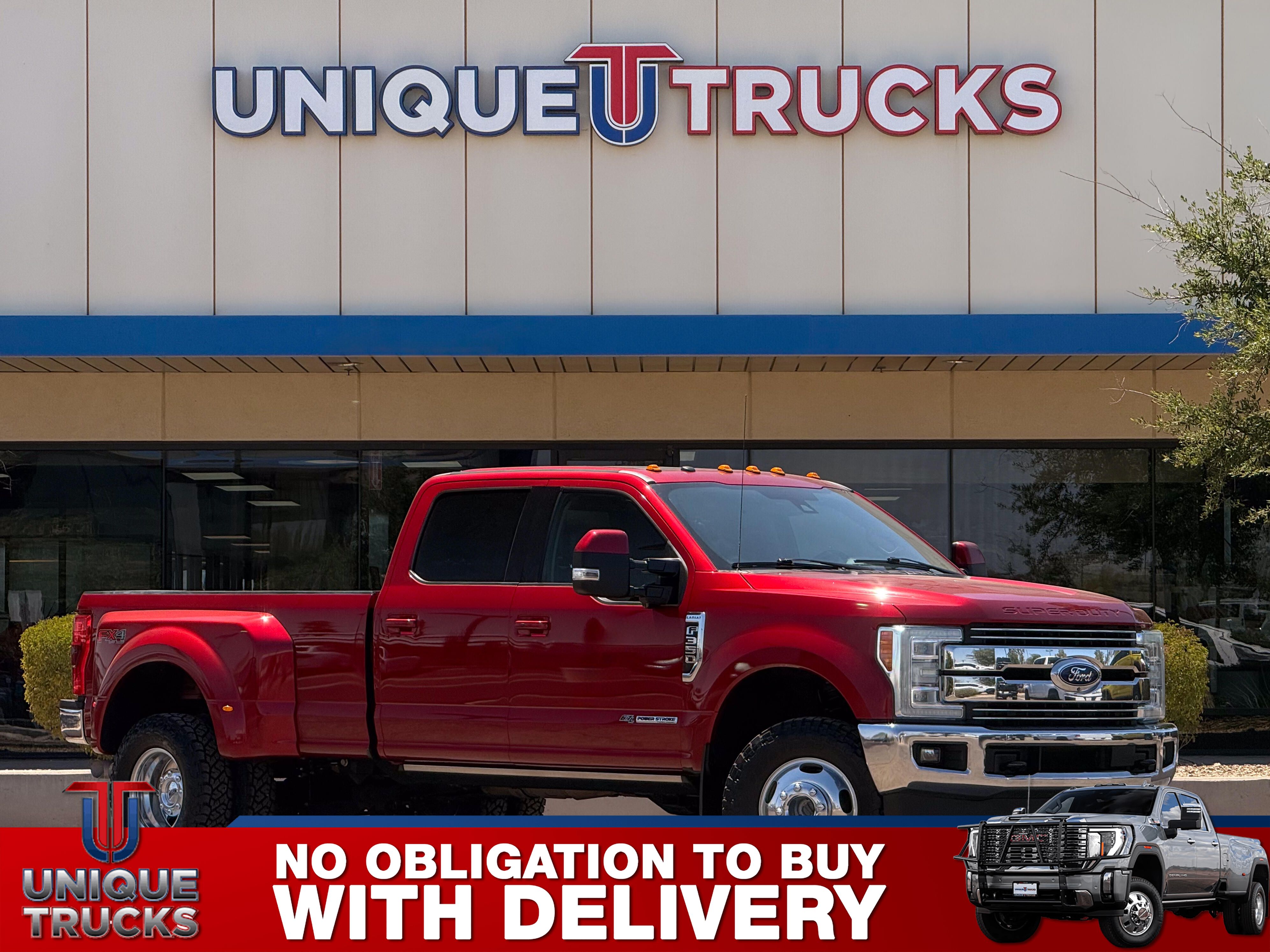 Ruby Red Metallic Tinted Clearcoat 2017 Ford F-350 Super Duty Lariat Crew Cab LB DRW 4WD Pickup Truck Four-Wheel Drive Automatic