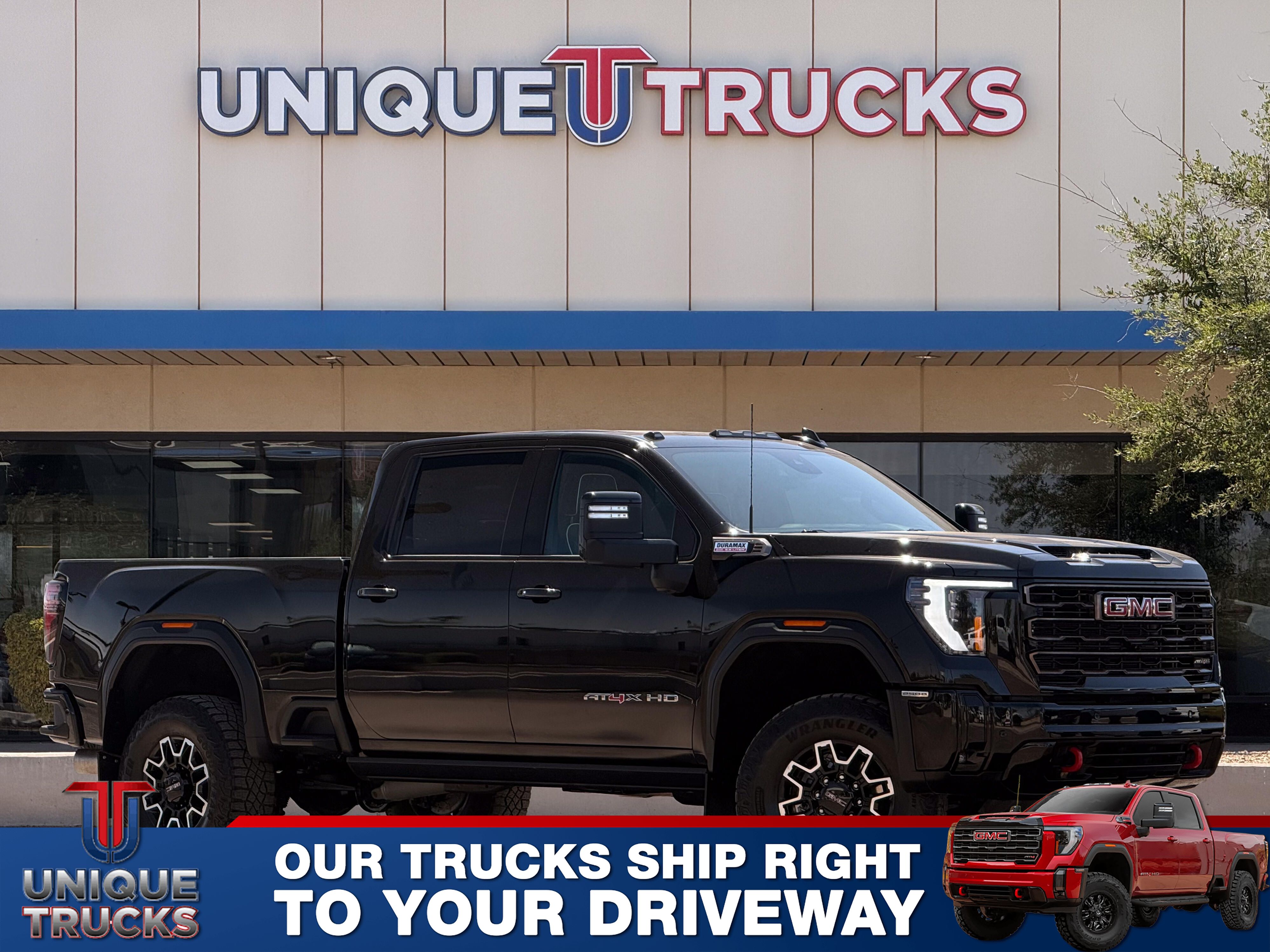 Onyx Black 2025 GMC Sierra 2500HD AT4X Crew Cab 4WD Pickup Truck Four-Wheel Drive Automatic
