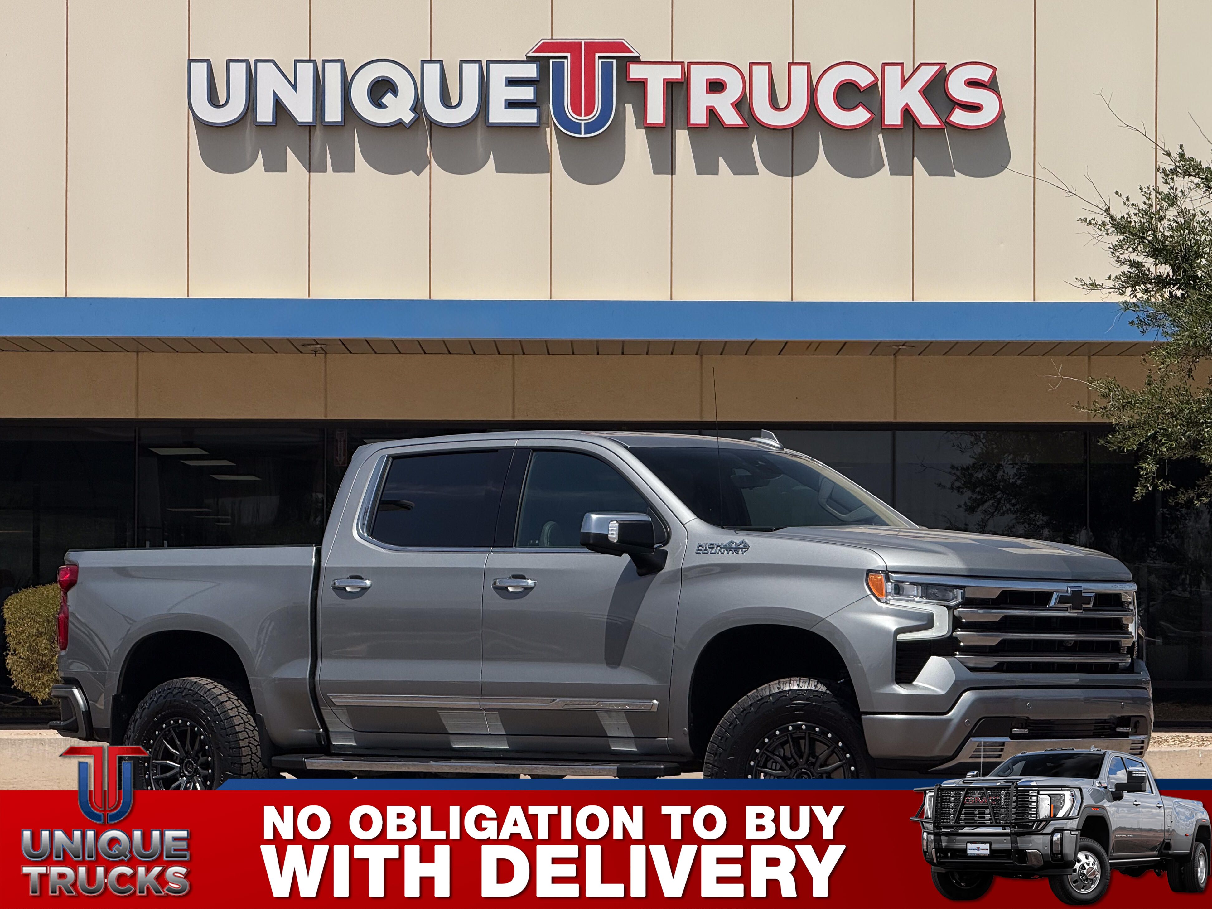 Sterling Gray Metallic 2024 Chevrolet Silverado 1500 Pickup Truck Four-Wheel Drive Automatic