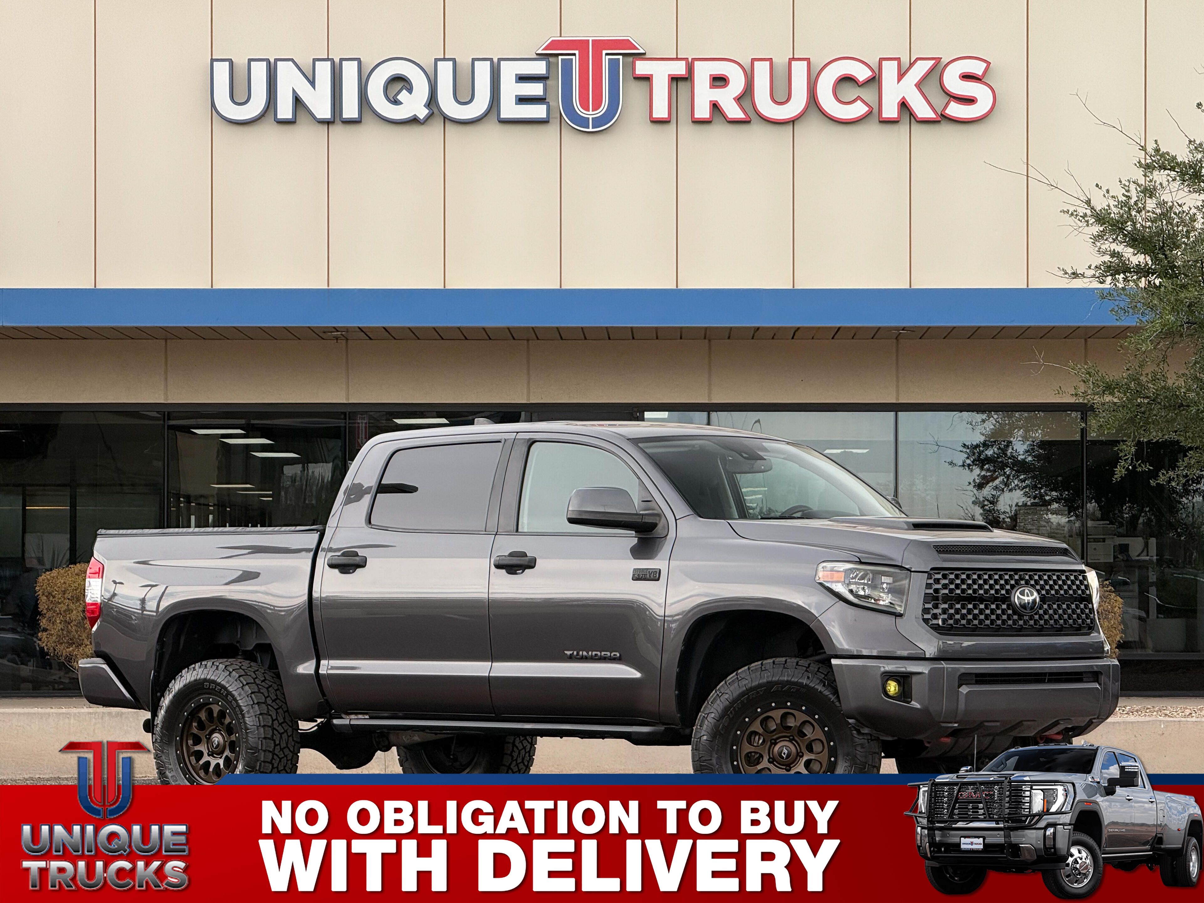 Magnetic Gray Metallic 2021 Toyota Tundra Pickup Truck Four-Wheel Drive Automatic
