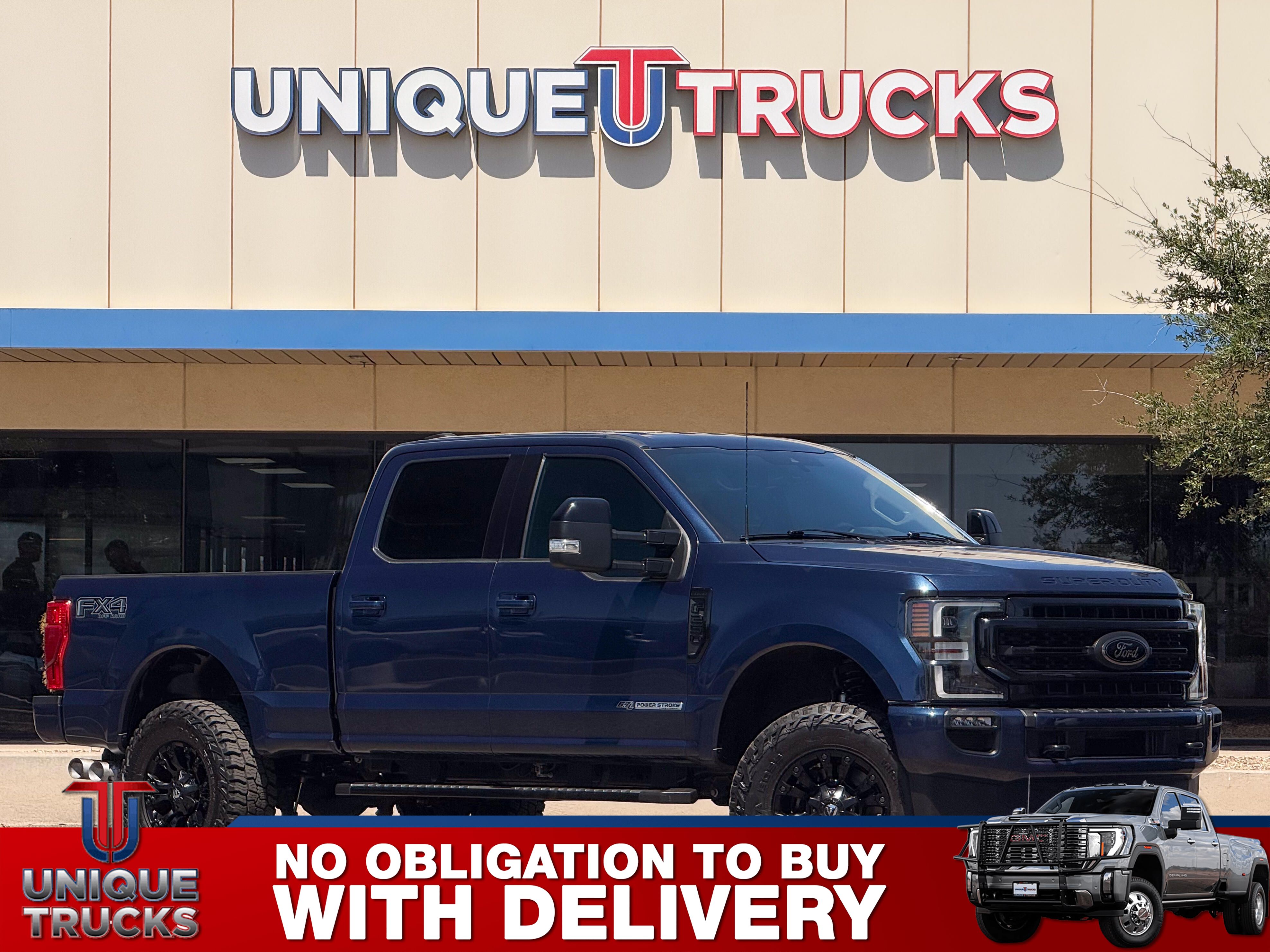 Blue Jeans 2020 Ford F-250 Super Duty Lariat Crew Cab 4WD Pickup Truck Four-Wheel Drive Automatic