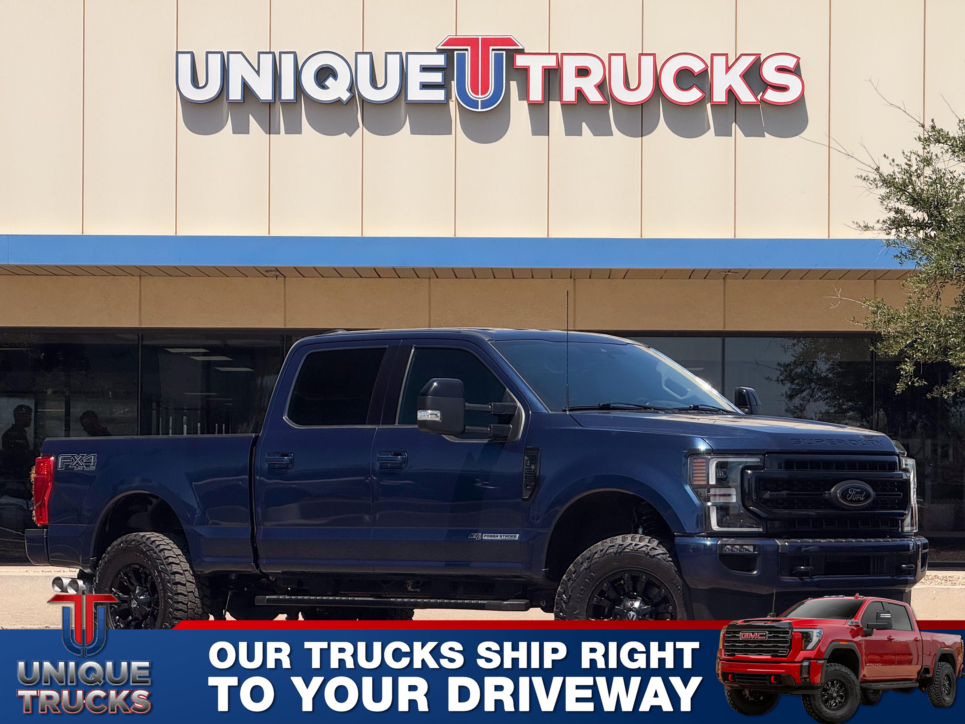 Blue Jeans 2020 Ford F-250 Super Duty Lariat Crew Cab 4WD Pickup Truck Four-Wheel Drive Automatic
