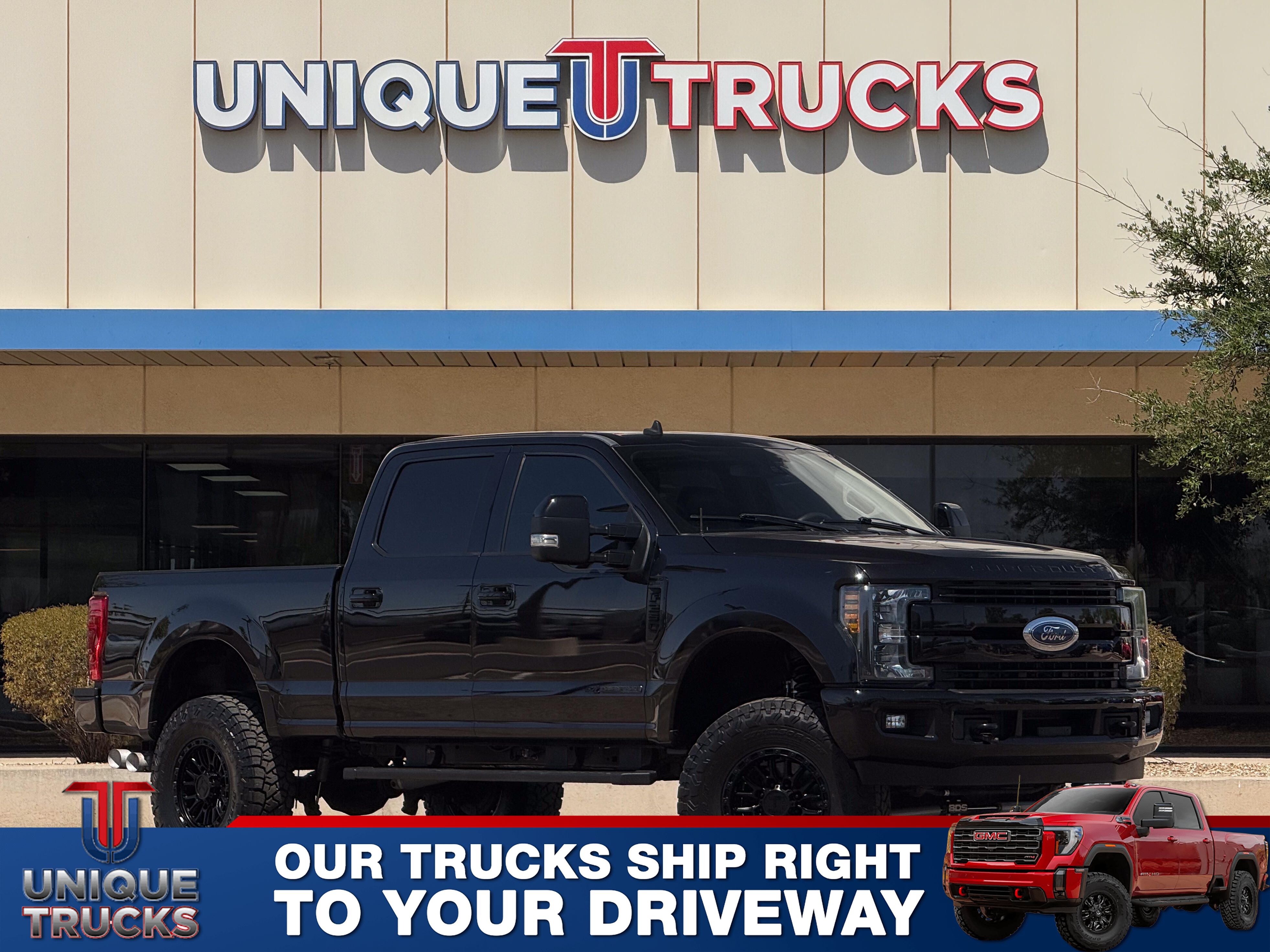 Agate Black 2019 Ford F-250 Super Duty Lariat Crew Cab 4WD Pickup Truck Four-Wheel Drive Automatic