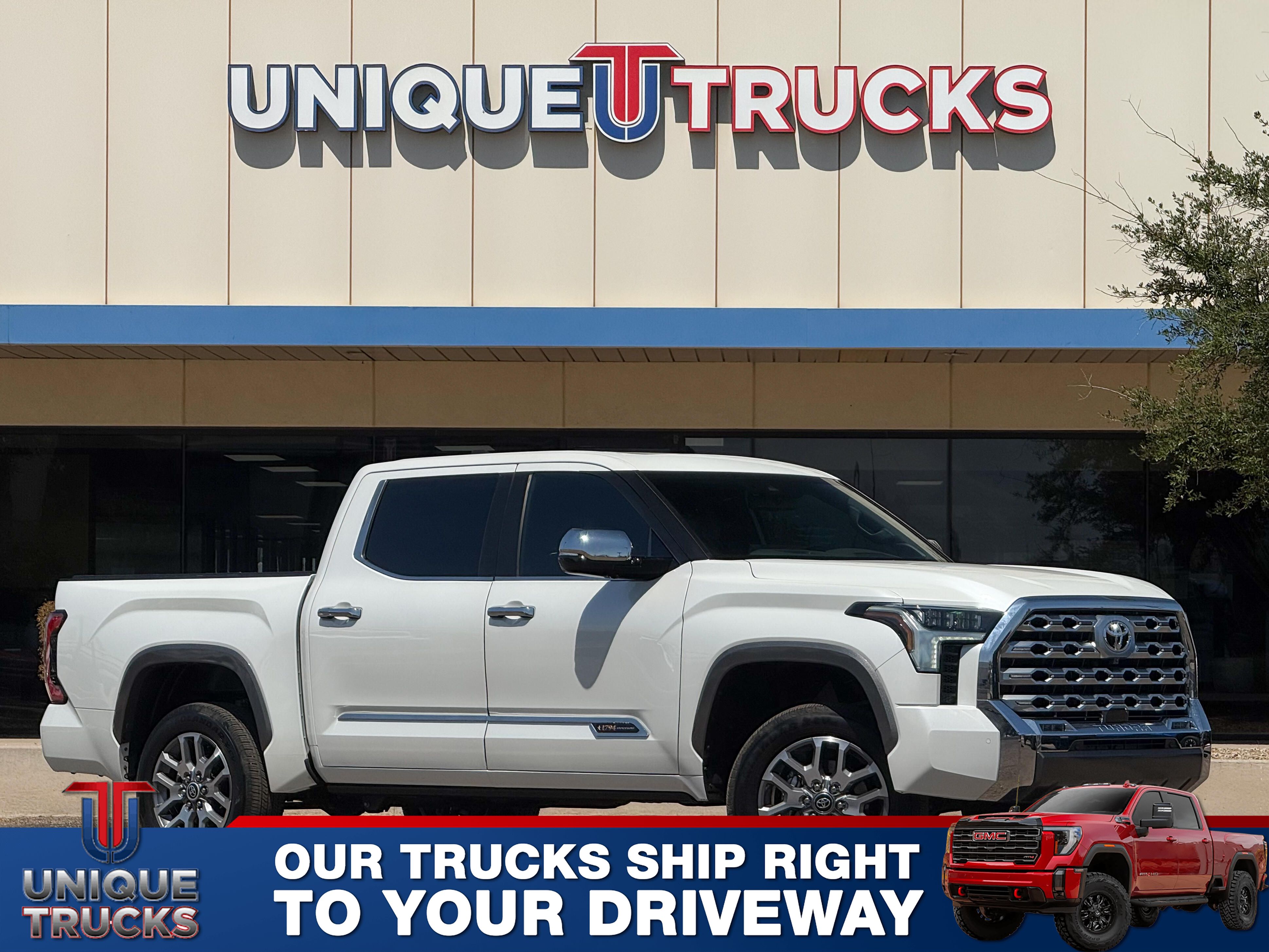 White (Wind Chill Pearl) 2024 Toyota Tundra 1794 Edition CrewMax Cab 4WD Pickup Truck Four-Wheel Drive Automatic