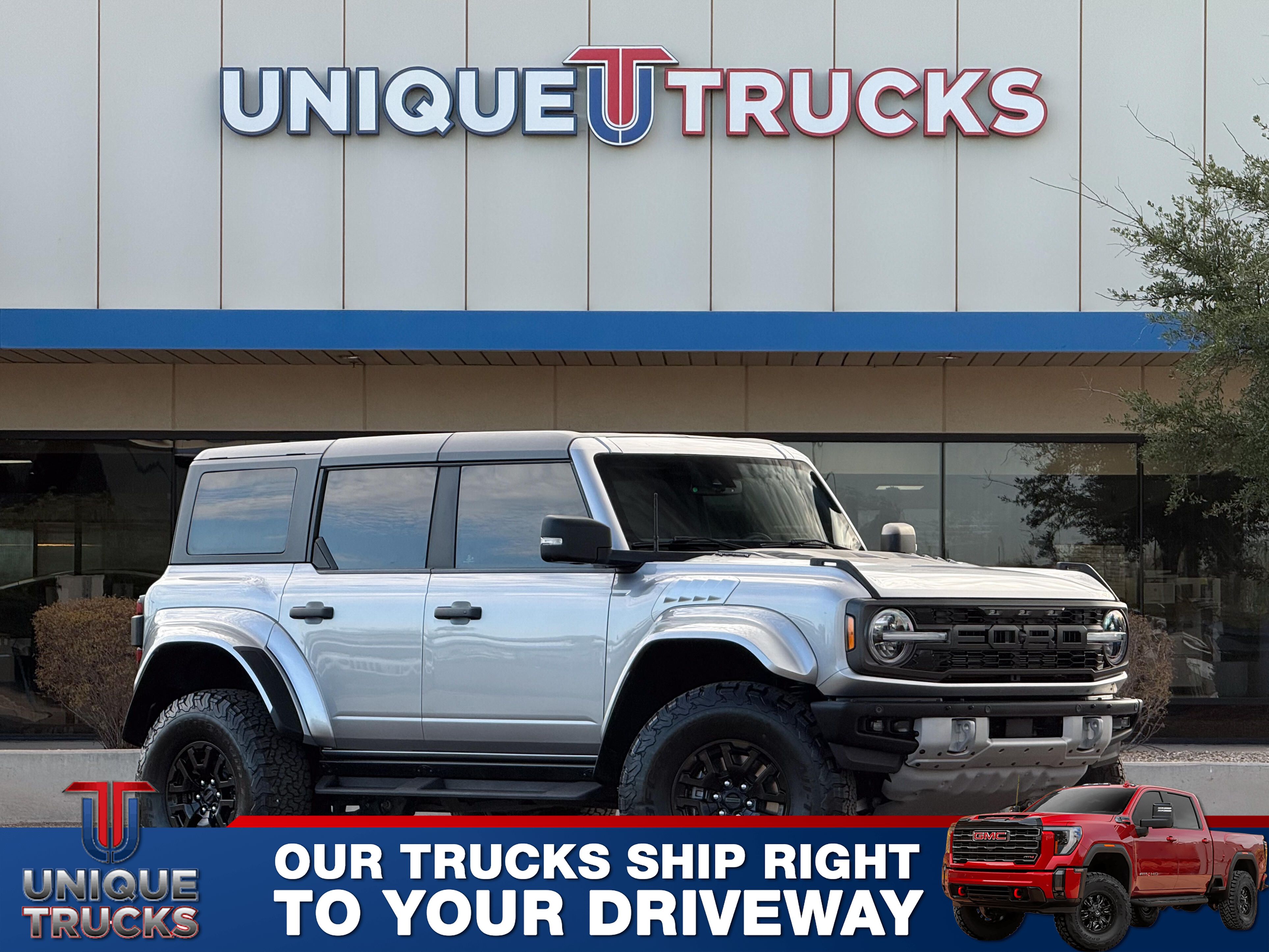 Iconic Silver 2024 Ford Bronco Raptor SUV / Crossover Four-Wheel Drive Automatic