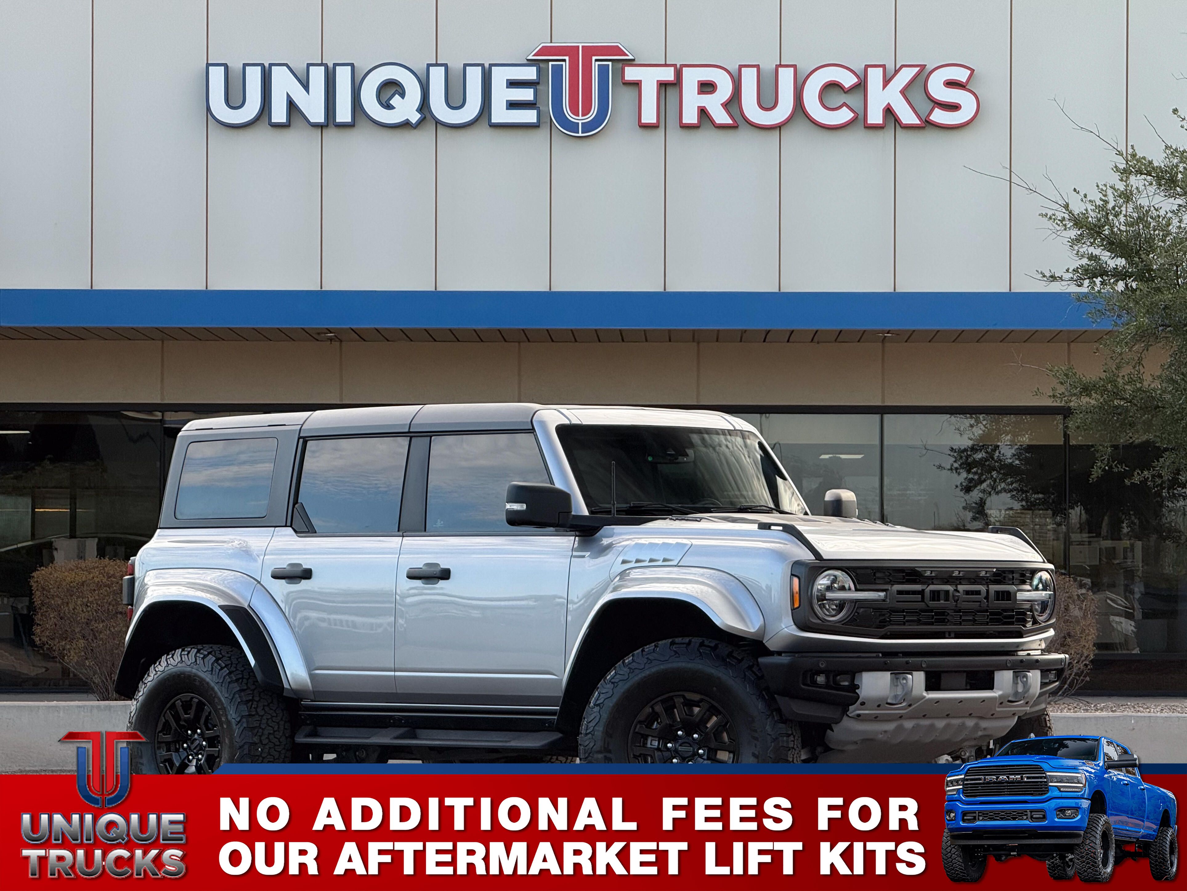 Iconic Silver 2024 Ford Bronco Raptor SUV / Crossover Four-Wheel Drive Automatic