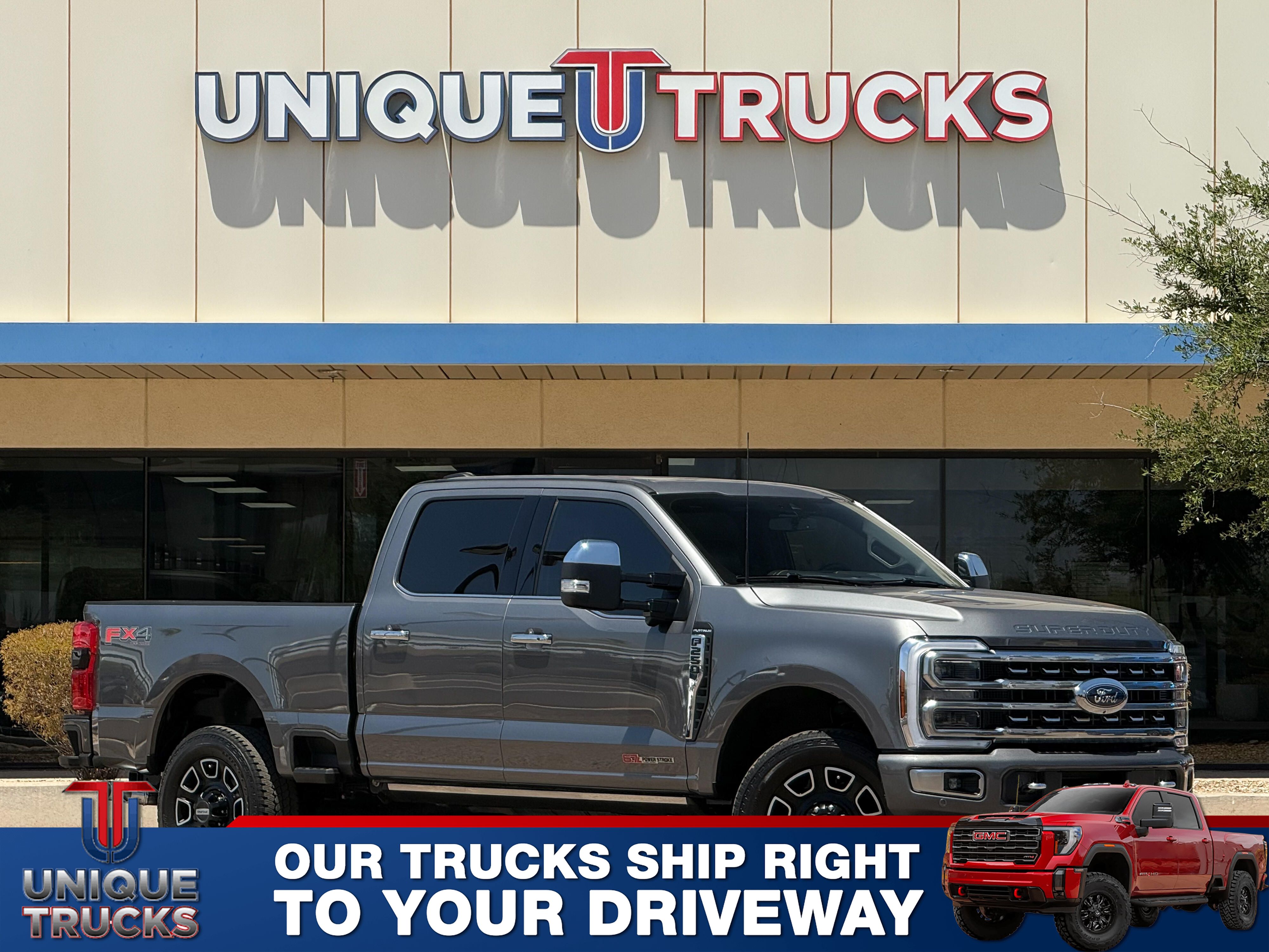 Carbonized Gray 2024 Ford F-250 Super Duty Platinum Crew Cab 4WD Pickup Truck Four-Wheel Drive Automatic
