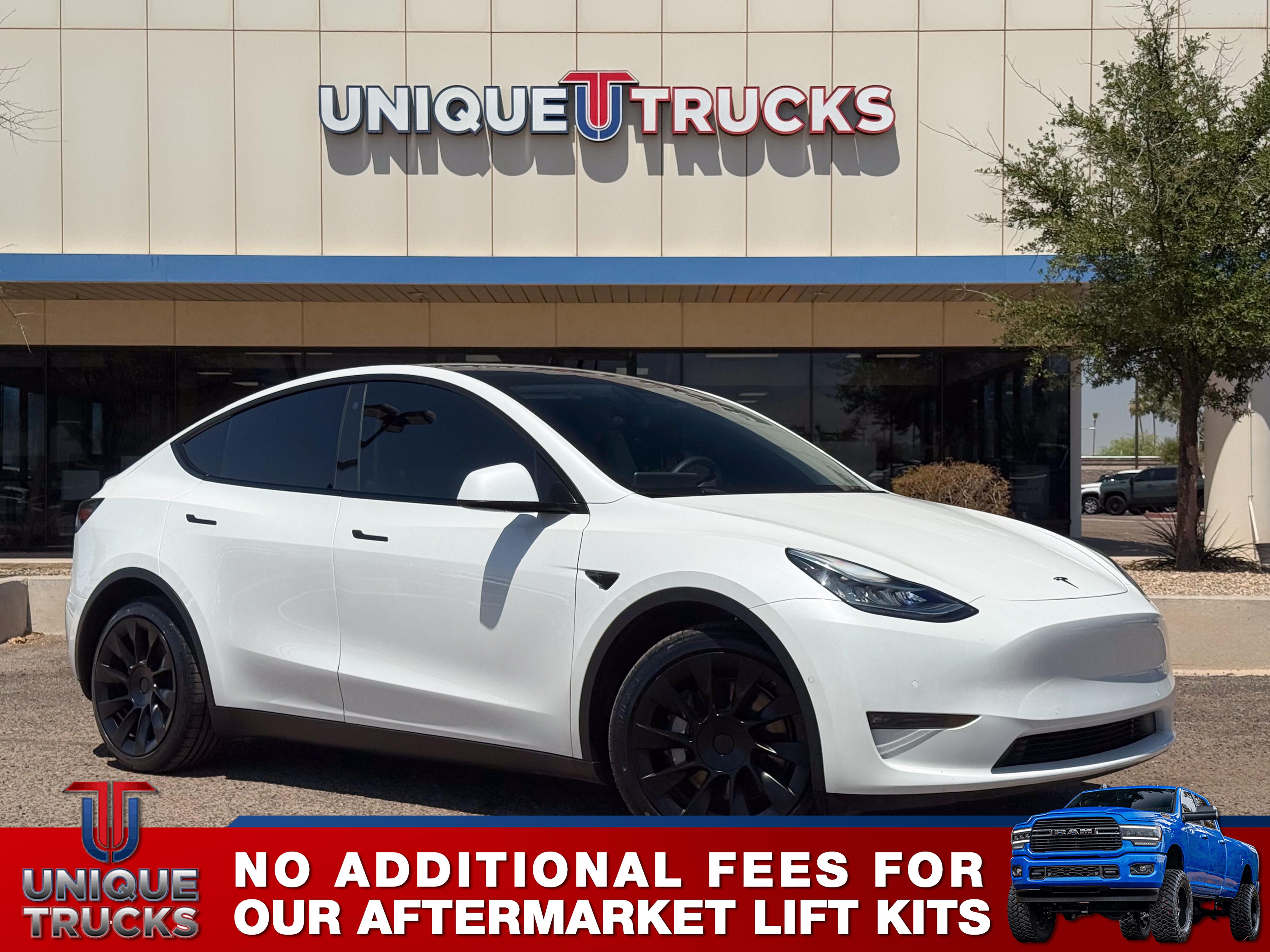 Pearl White Multi-Coat 2021 Tesla Model Y SUV / Crossover All-Wheel Drive Automatic
