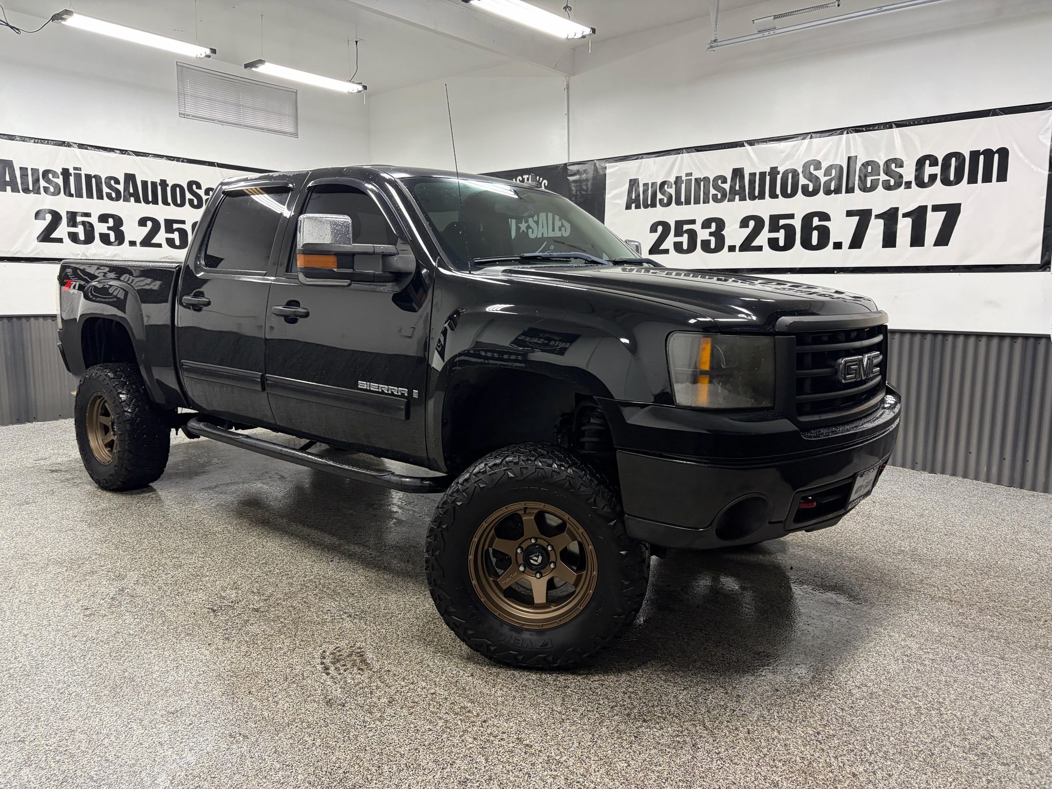 Onyx Black 2008 GMC Sierra 1500 Pickup Truck Four-Wheel Drive Automatic