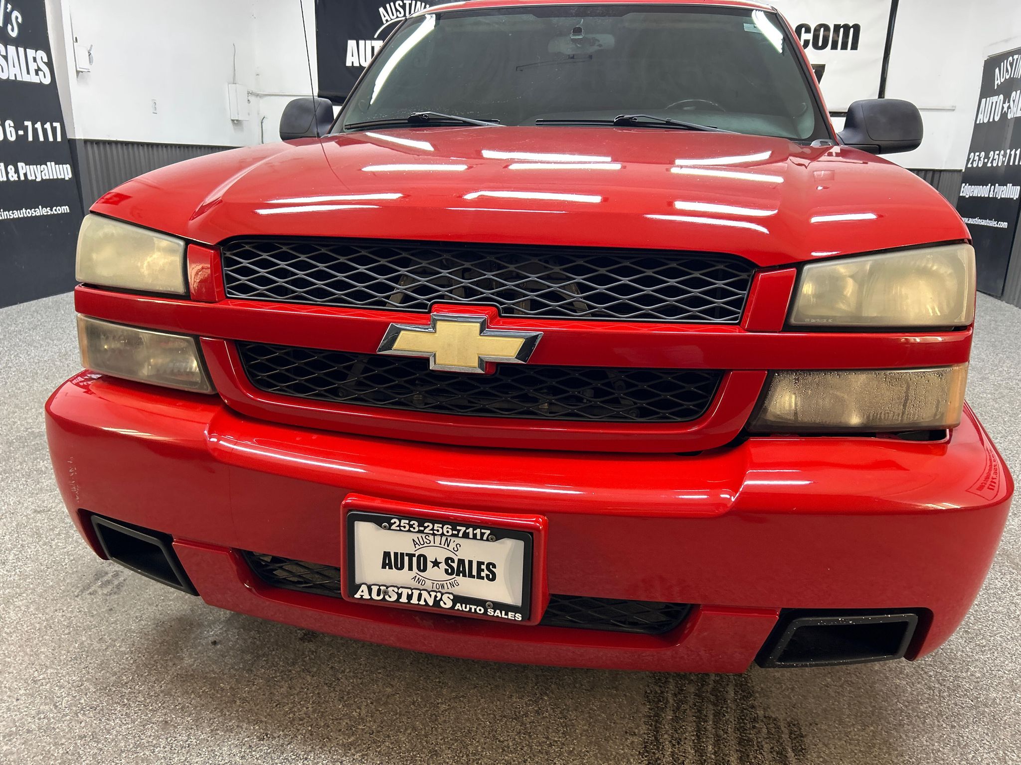 Victory Red 2005 Chevrolet Silverado SS Pickup Truck All-Wheel Drive 4-Speed Automatic Overdrive