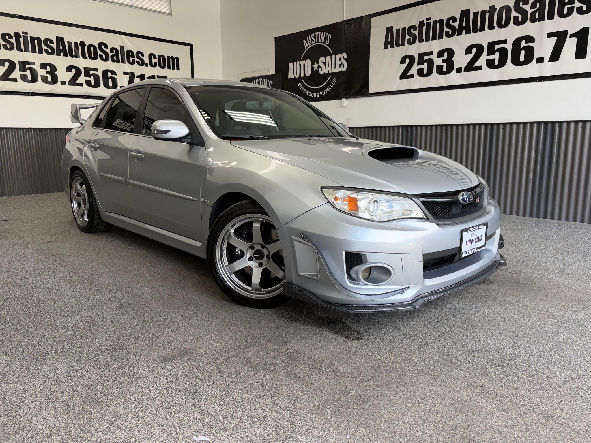 Ice Silver Metallic 2012 Subaru Impreza WRX STI Sedan All-Wheel Drive Manual