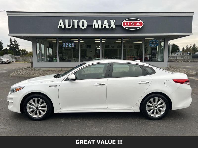 Snow White Pearl 2016 Kia Optima Sedan Front-Wheel Drive Automatic