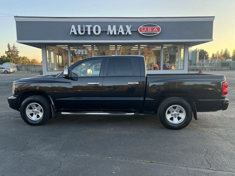 Black 2008 Dodge Dakota Pickup Truck Four-Wheel Drive Automatic